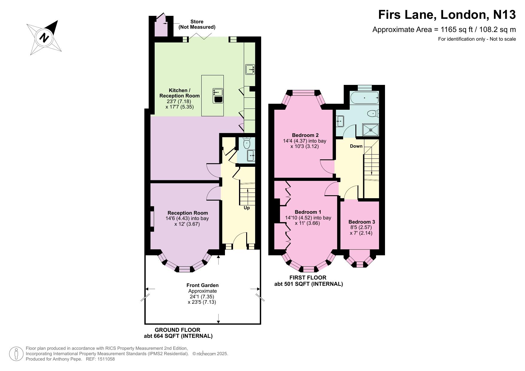 317, Firs Lane, London floorplan