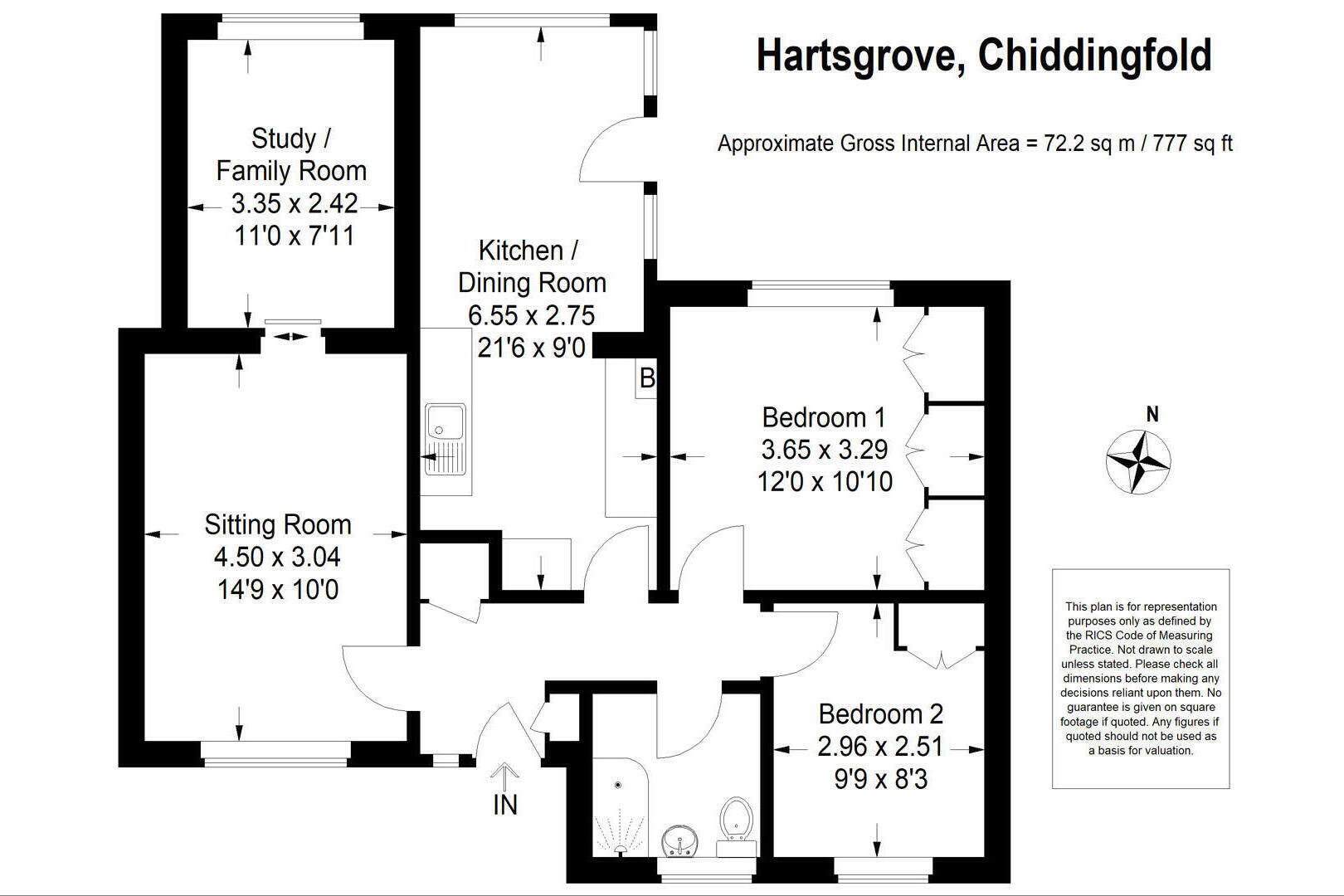 47, Hartsgrove, Godalming floorplan