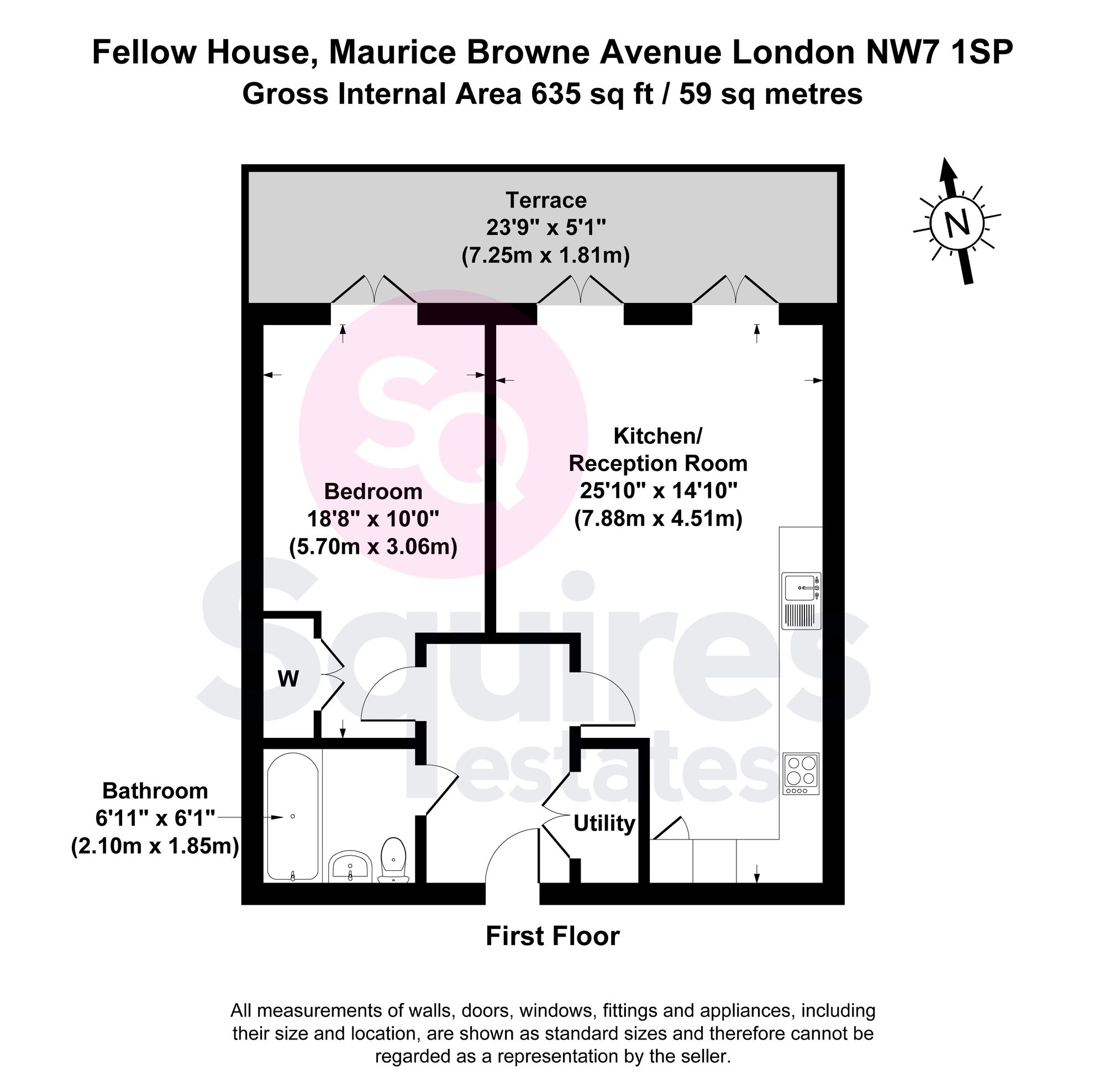 Flat 9, Fellow House, London floorplan