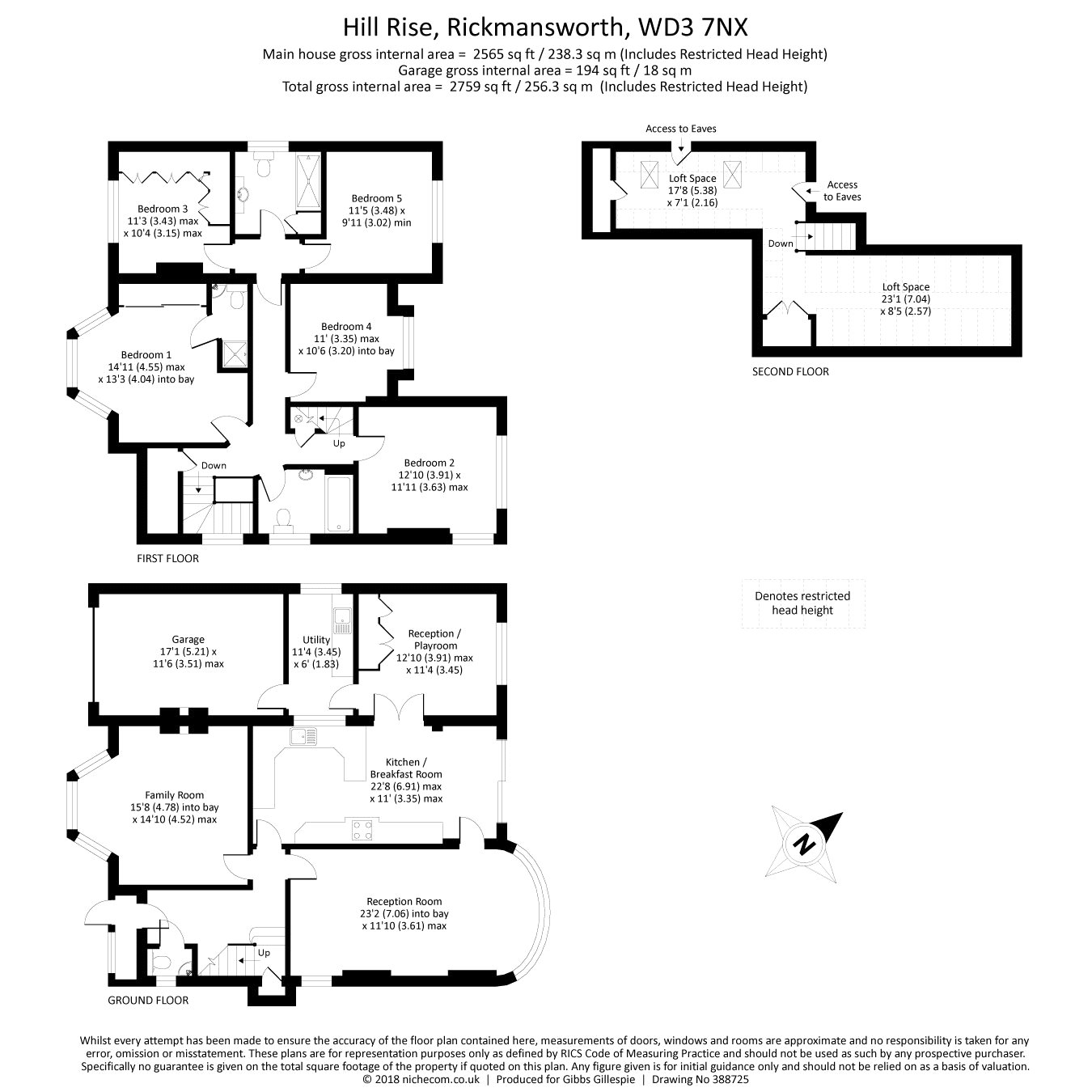 5 Bedrooms Detached house for sale in Hill Rise, Rickmansworth, Hertfordshire WD3