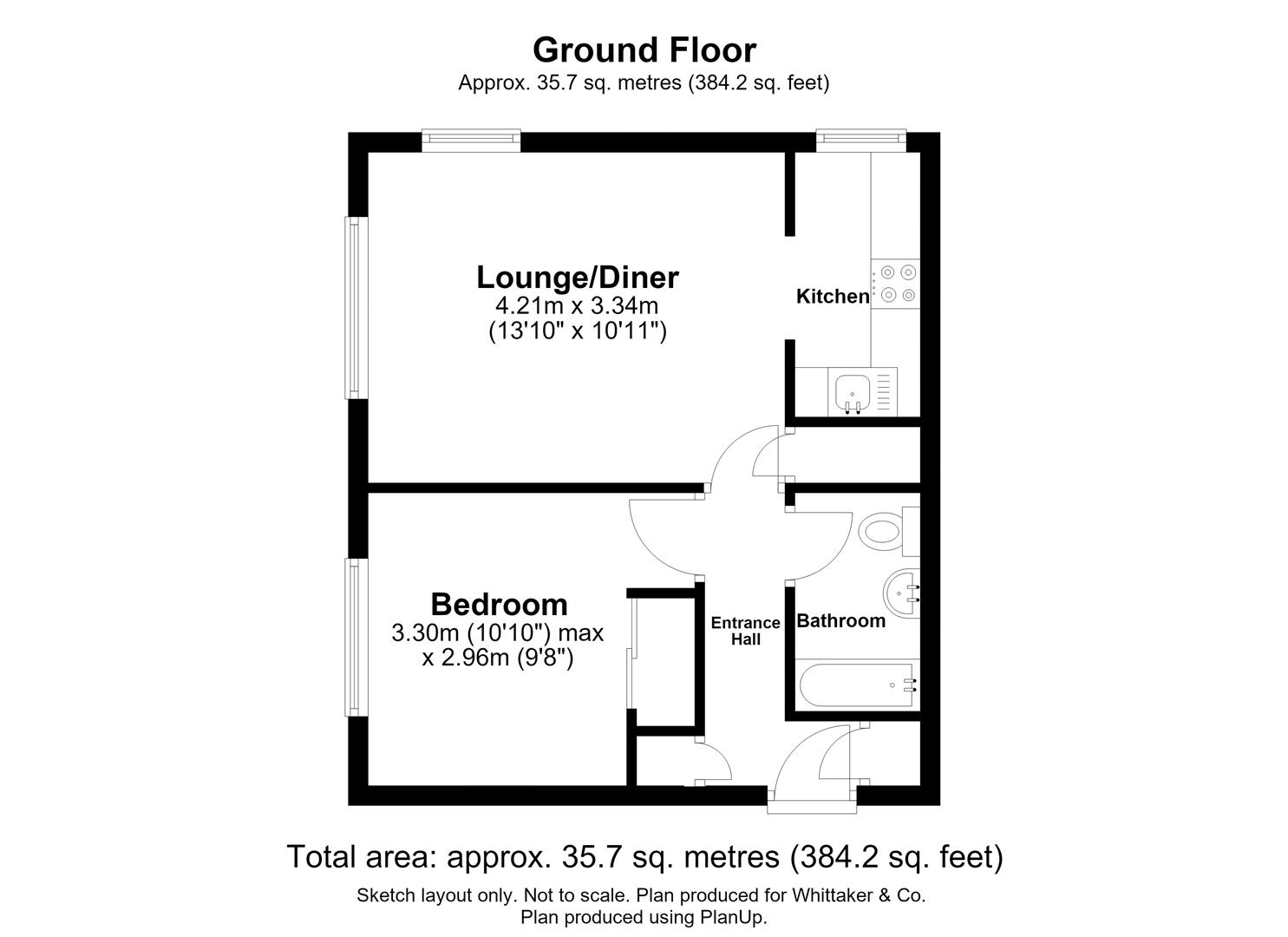 5 Leaside Court, Lower Luton Road, Harpenden floorplan