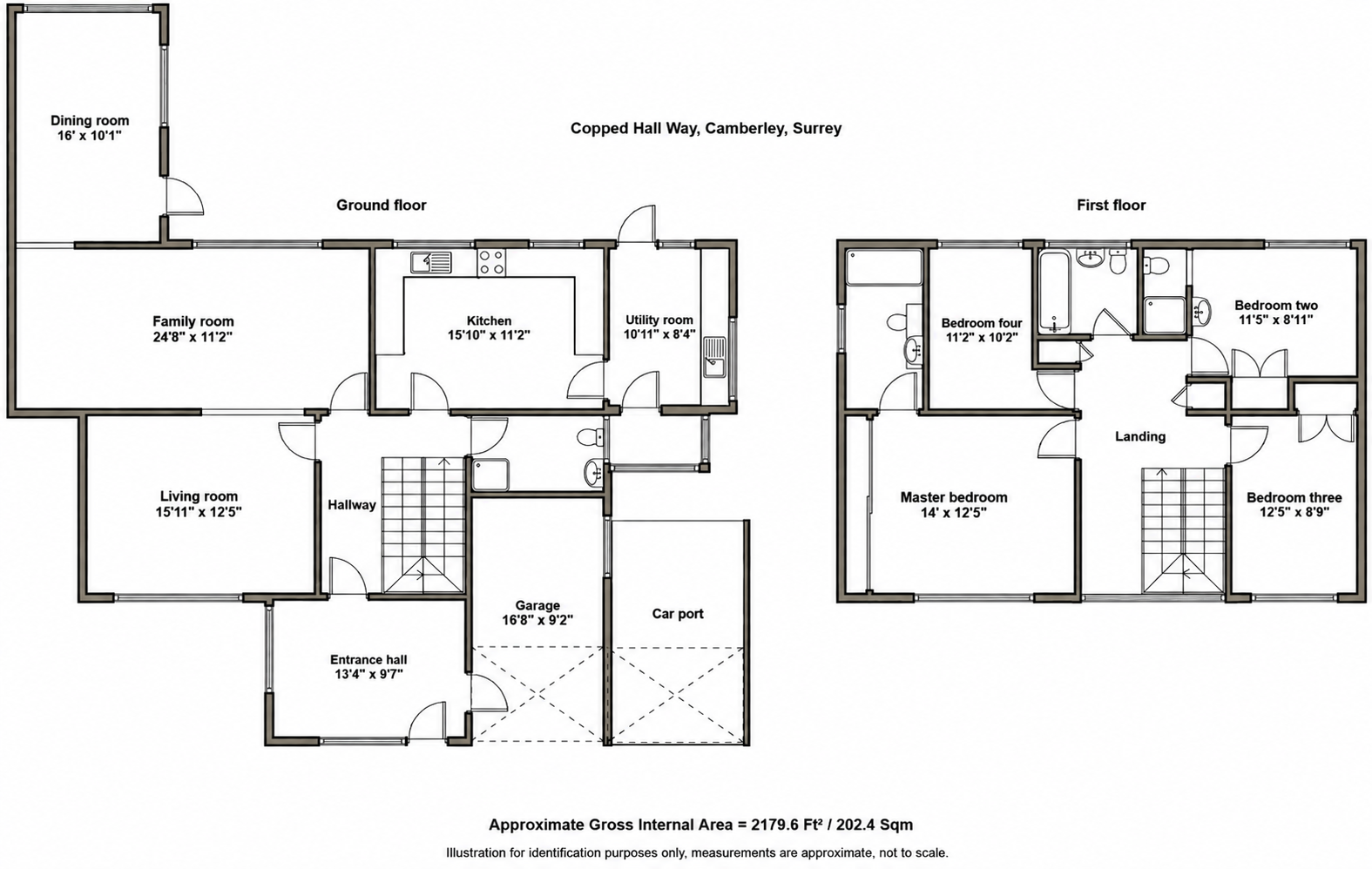 4 Copped Hall Way, Camberley floorplan