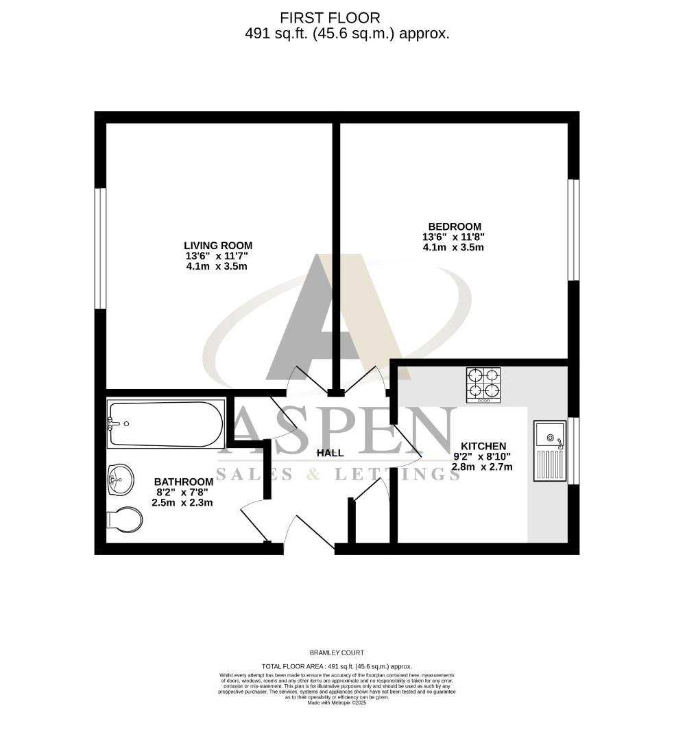 Flat 6, Bramley Court, New Road, Feltham floorplan