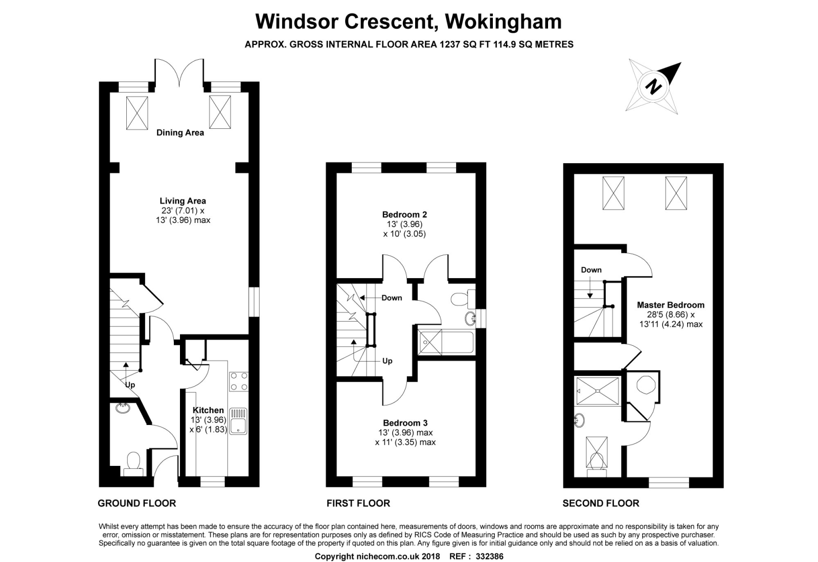 3 Bedrooms Town house for sale in Wokingham, Berkshire RG40