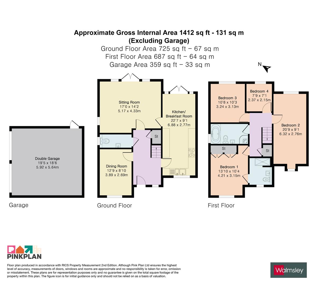 All Hallows Road, Caversham floorplan
