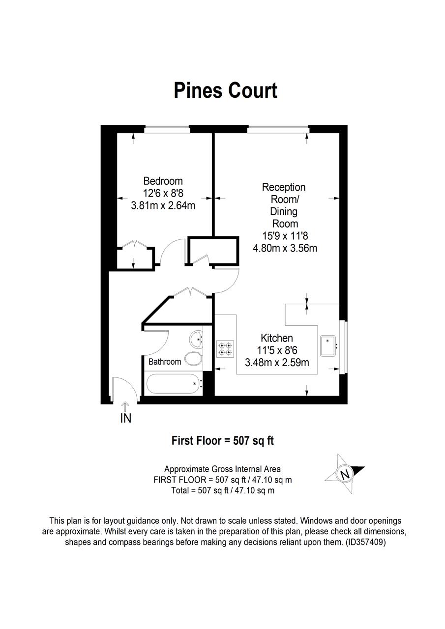 Pines Court, Southfields floorplan
