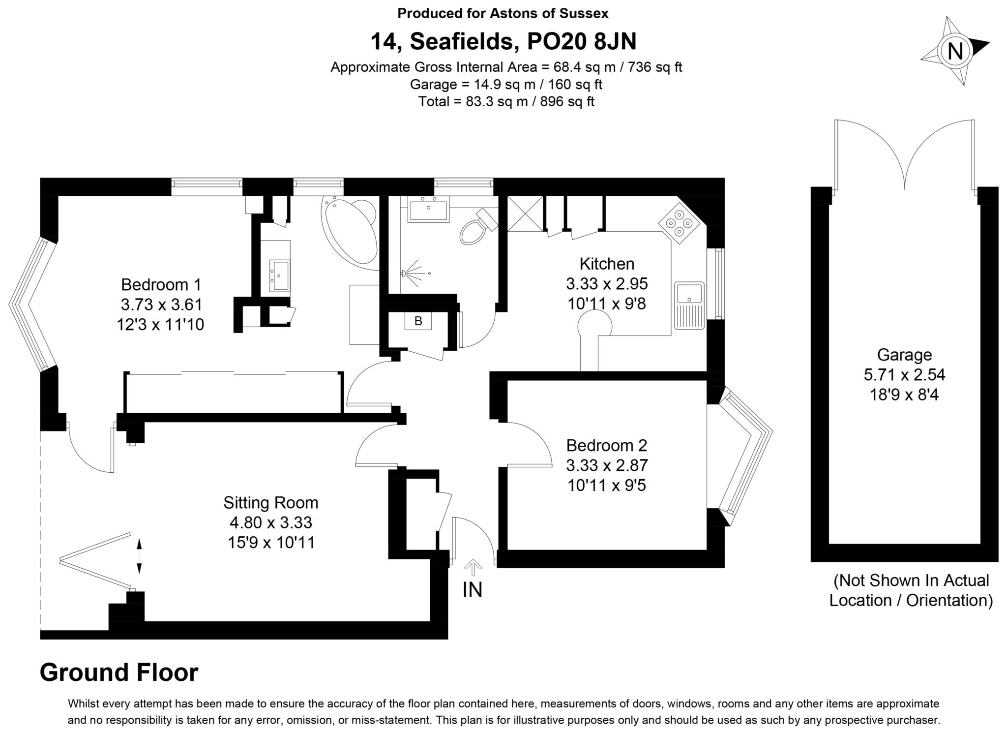 14, Seafields, East Bracklesham Drive, Chichester floorplan