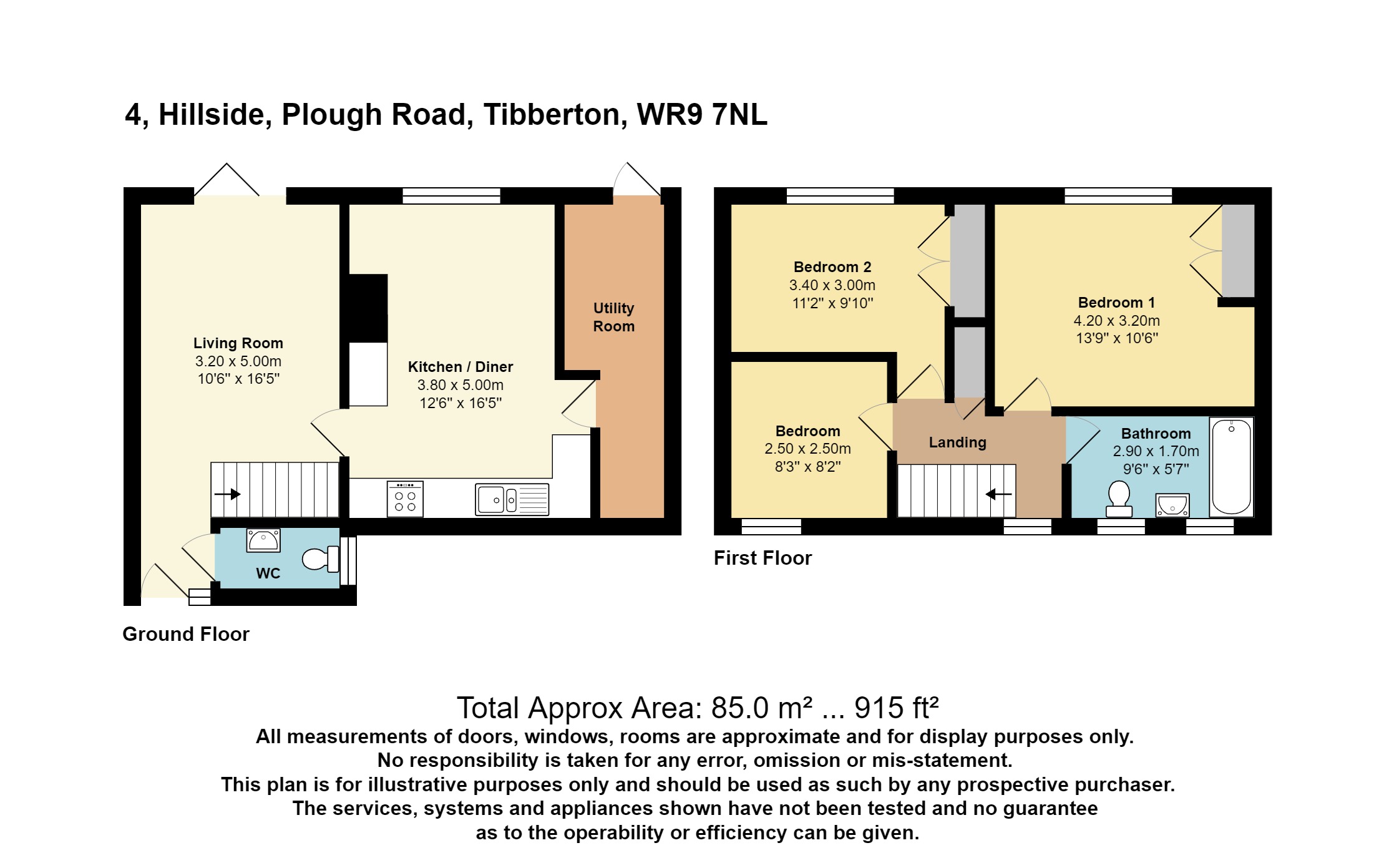4 Hillside,, Plough Road, Droitwich floorplan