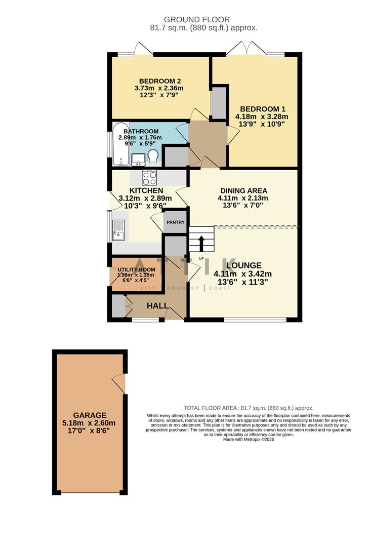 21, Uplands Way, Halesworth floorplan