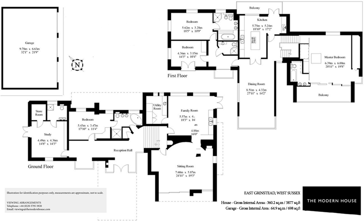 5 Bedrooms Detached house for sale in Lewes Road, East Grinstead RH19