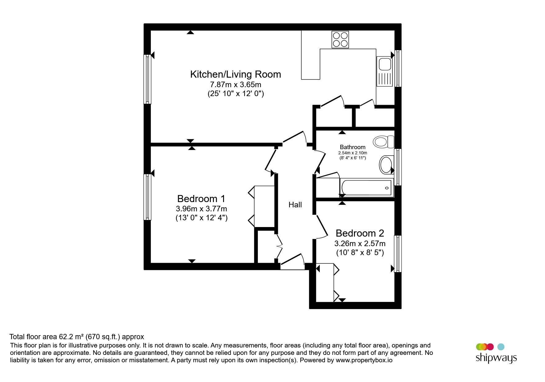 Flat 5, Durham Court, 27a, Abdon Avenue, Birmingham floorplan