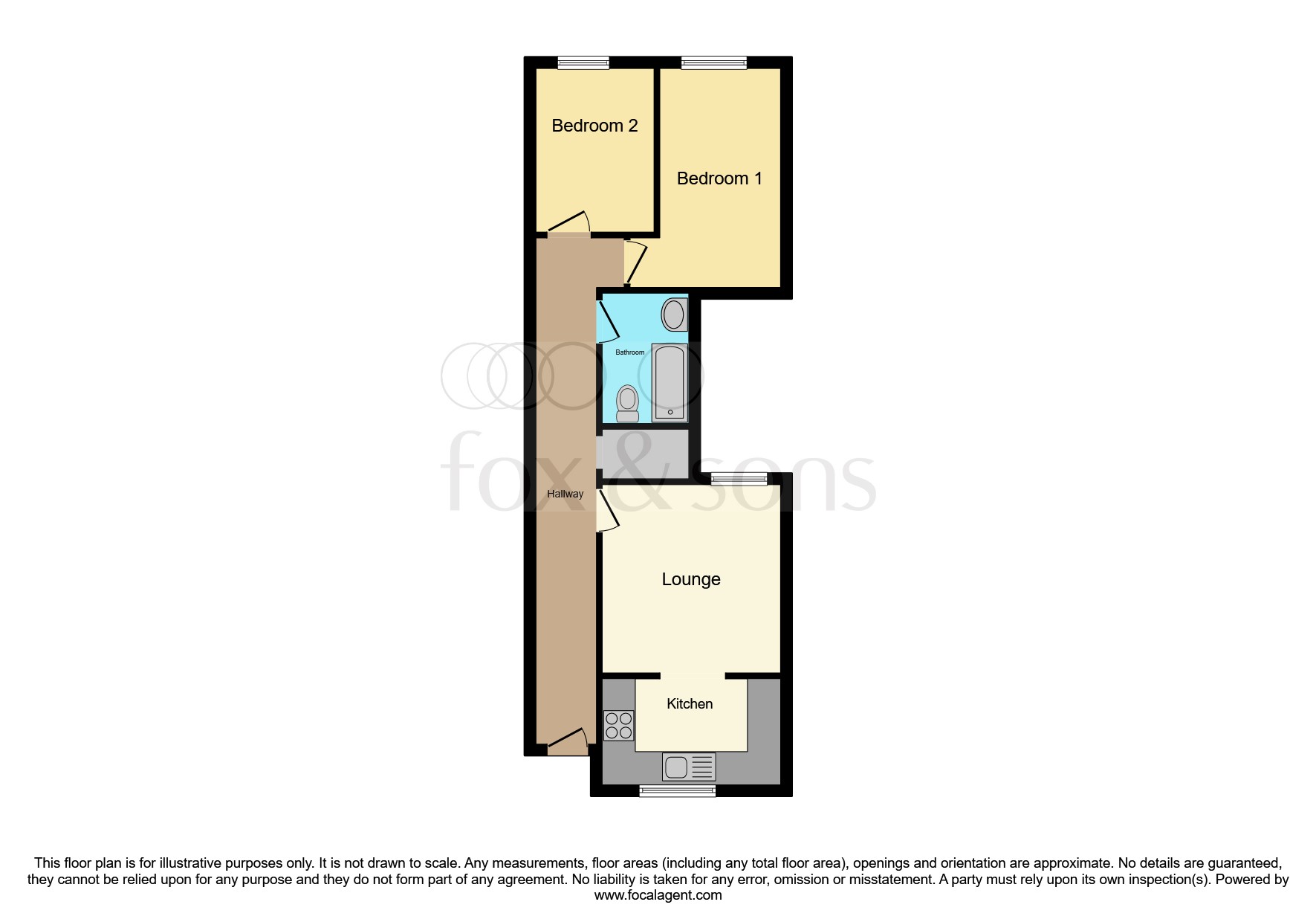 Flat D, 247, Milton Road, Southsea floorplan