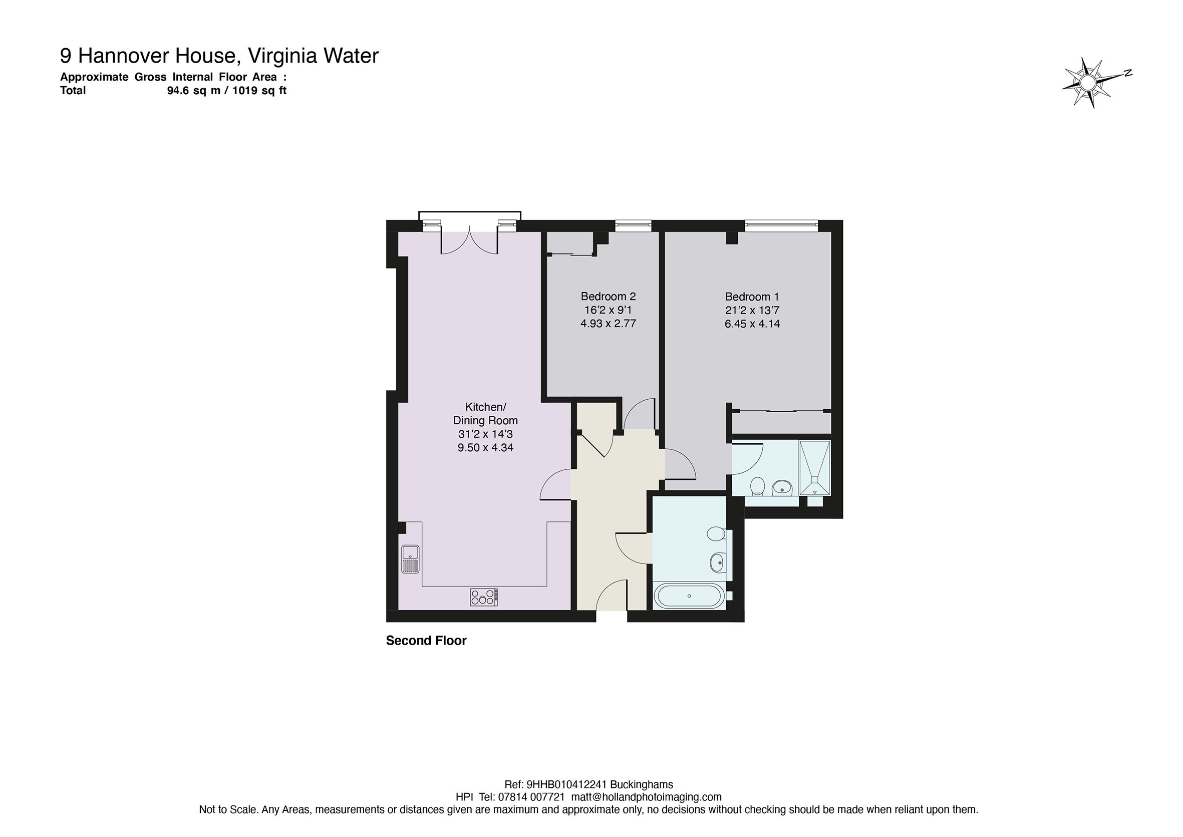 9 Hannover House 1, Station Parade, Virginia Water floorplan