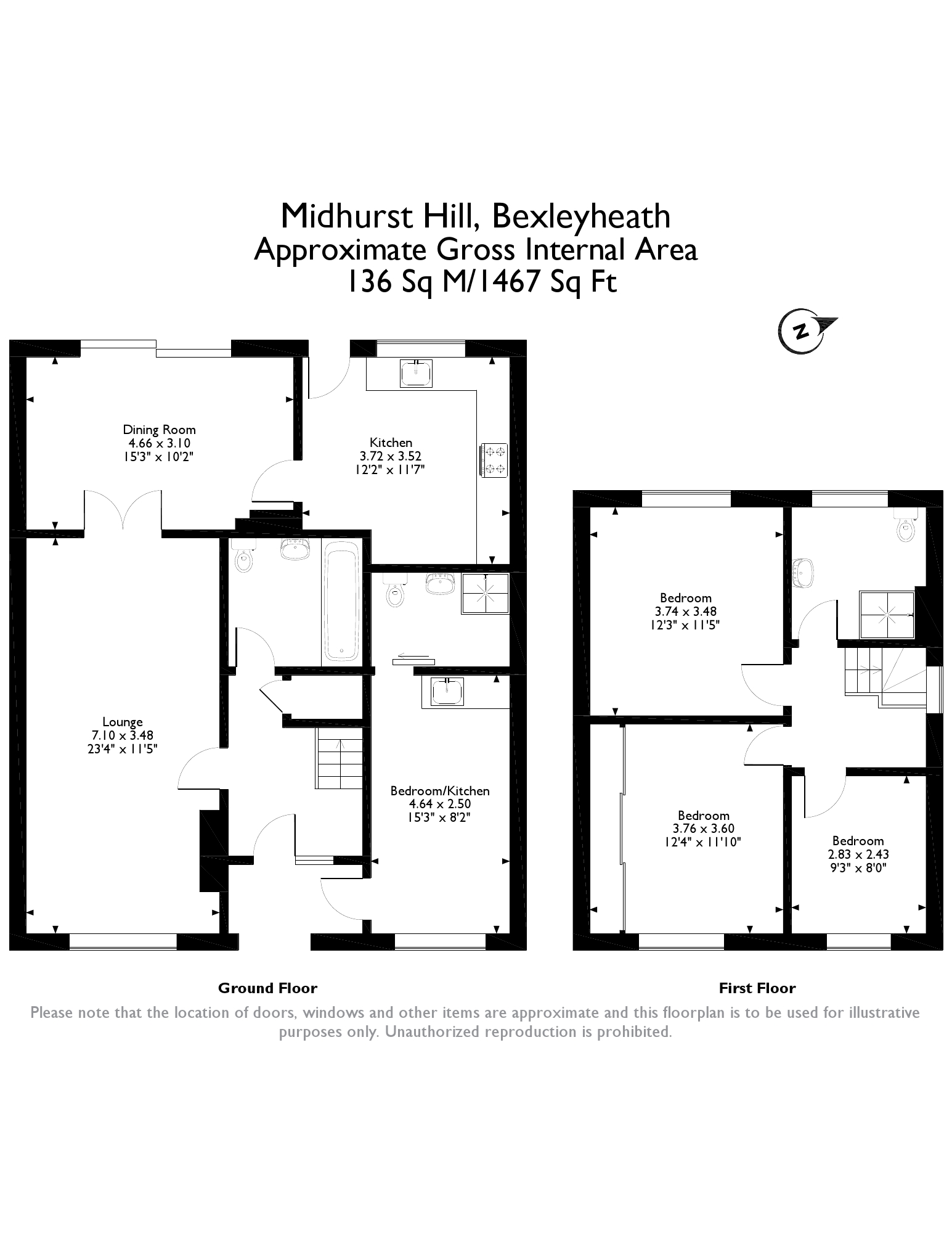 4 Bedrooms Semi-detached house for sale in Midhurst Hill, London DA6