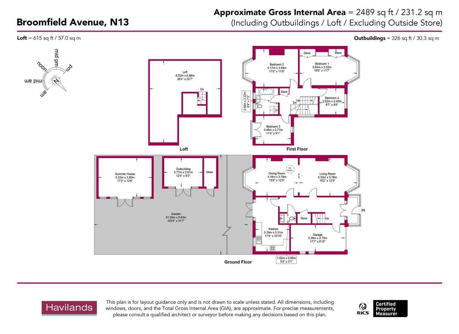 59, Broomfield Avenue, Palmers Green floorplan