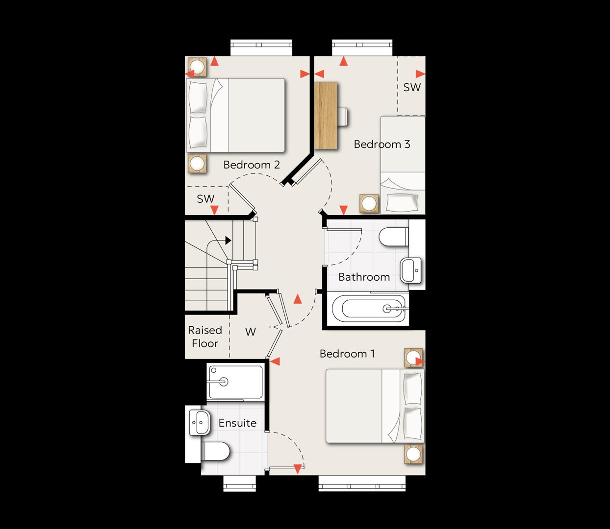 Phase one, Milton Keynes floorplan