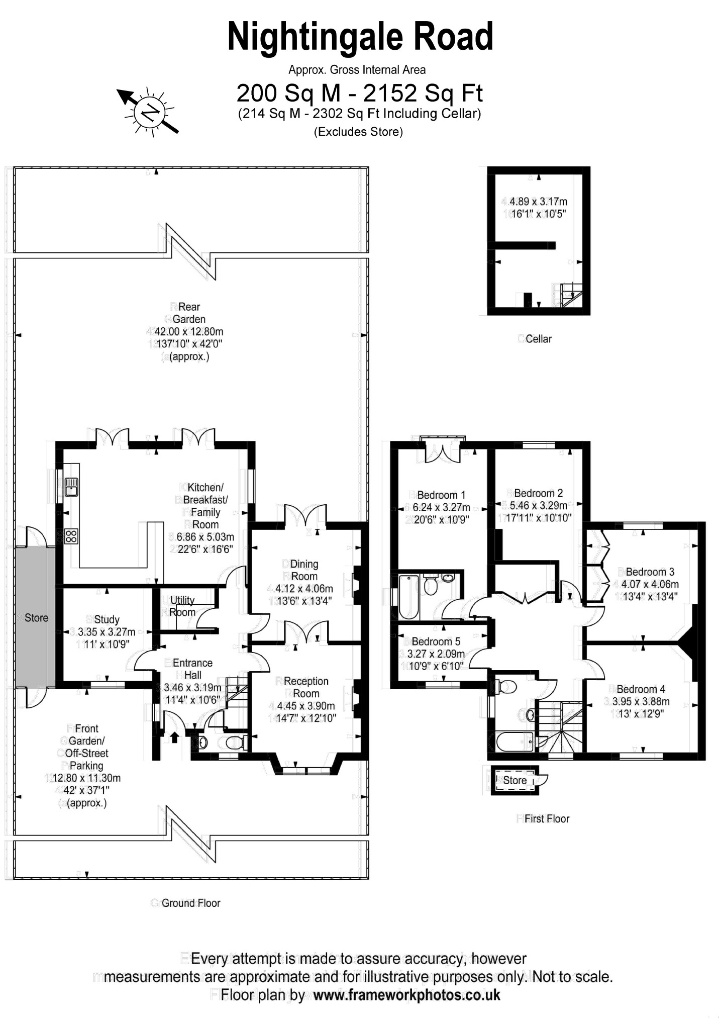 5 Bedrooms Semi-detached house for sale in Nightingale Road, Hampton TW12