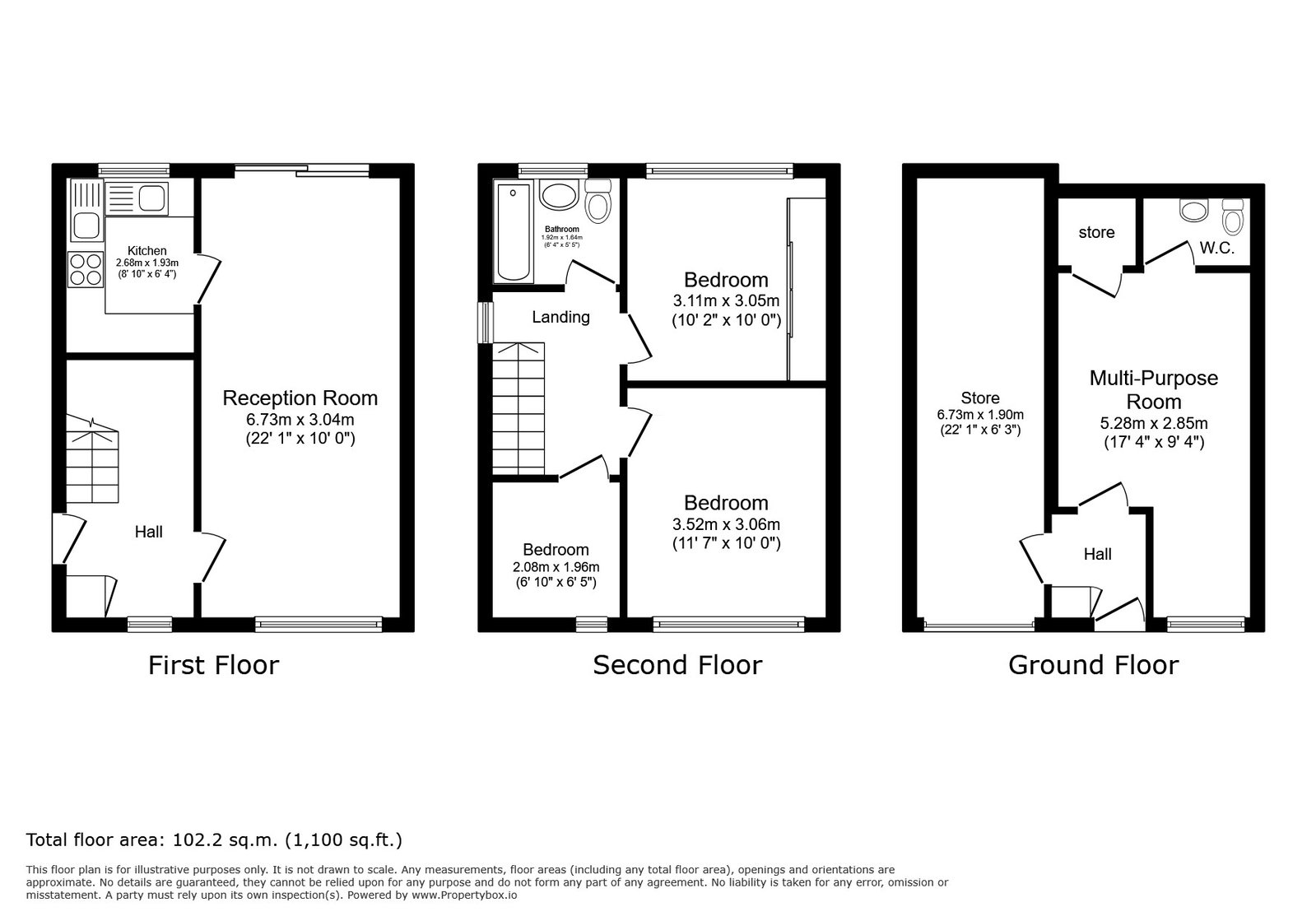 60, Low Road, Sheffield floorplan