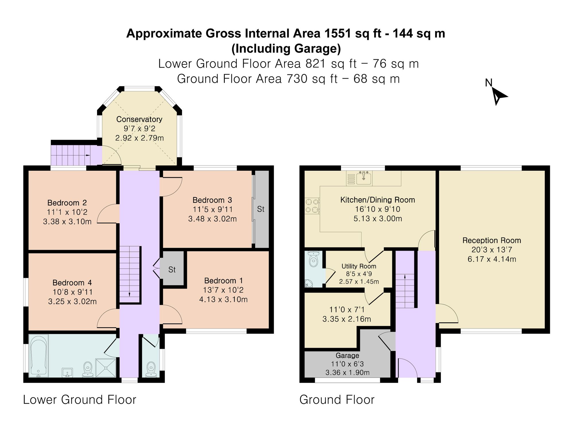 3 Sparnon Close, St. Austell floorplan