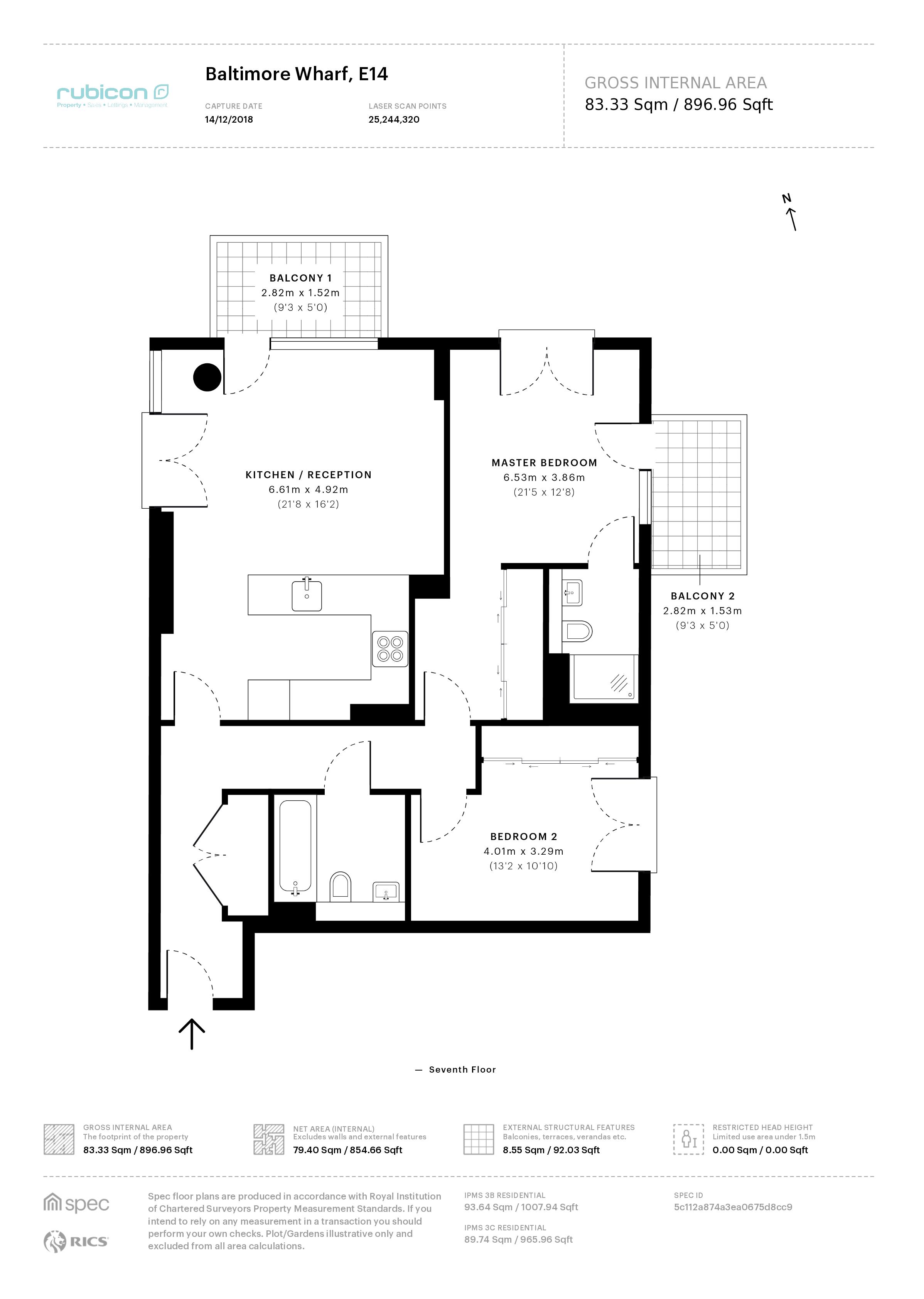 2 Bedrooms Flat for sale in Baltimore Wharf, London E14