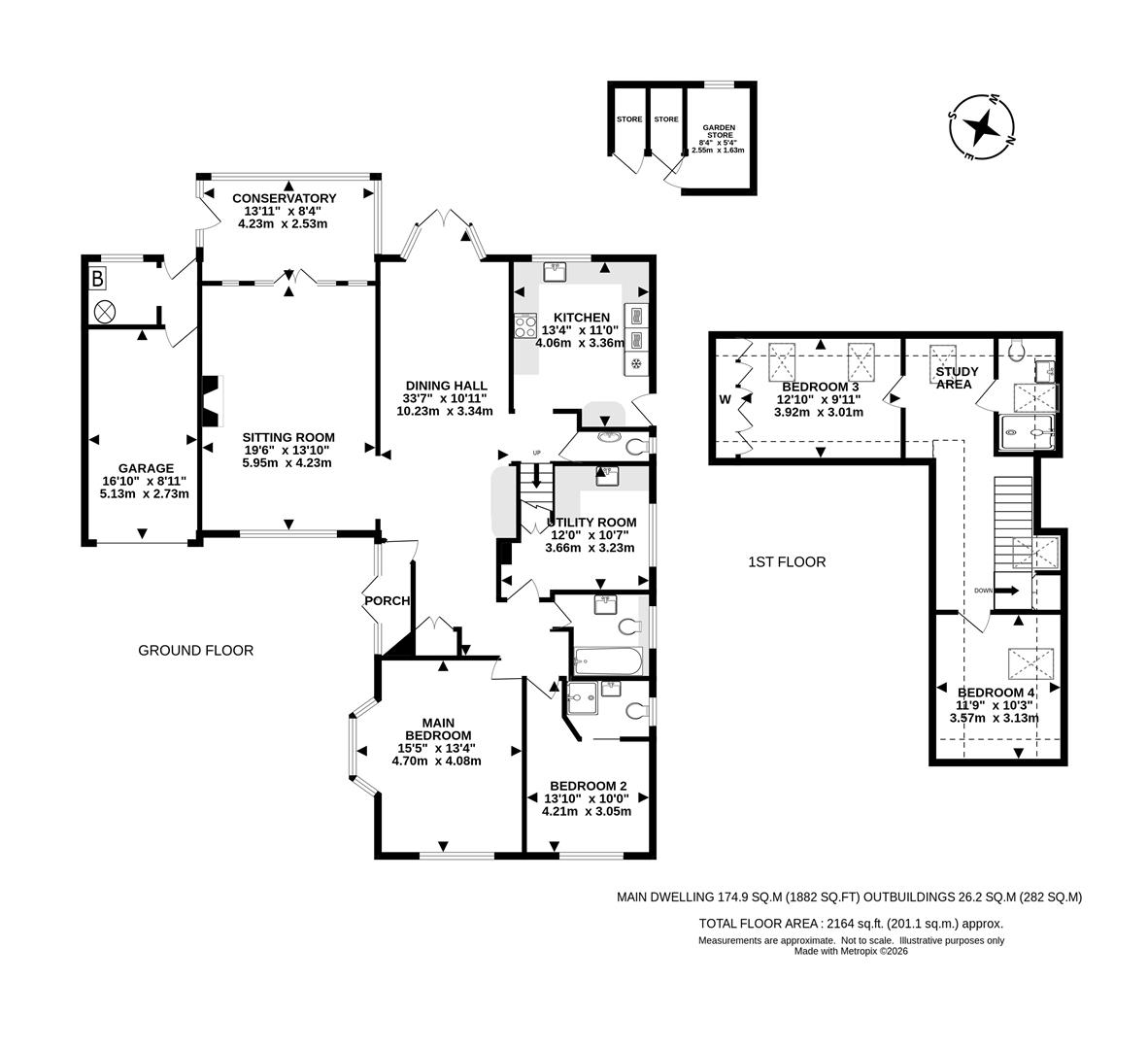 56, Hillside, Banstead floorplan