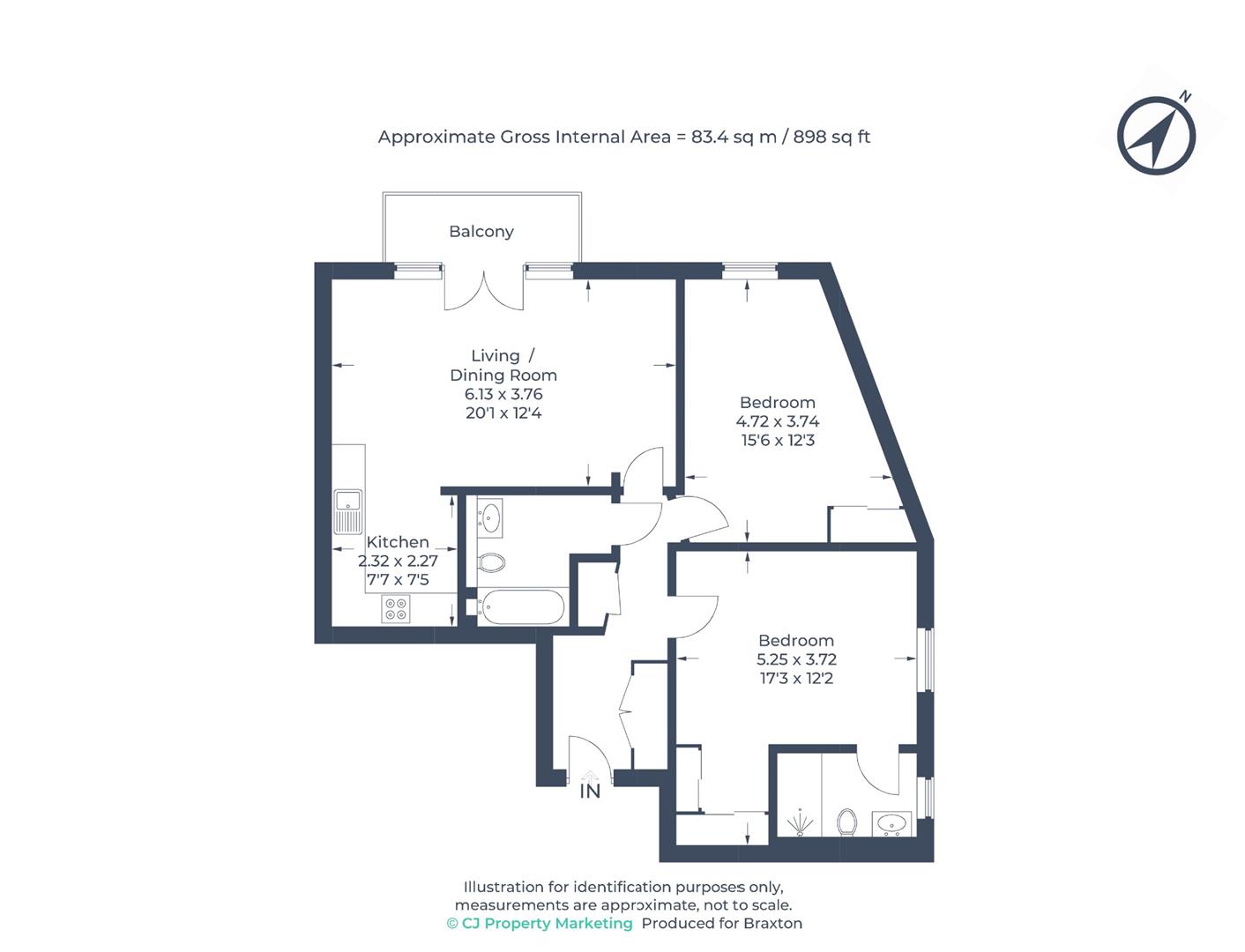 18 Amber Place, Oldfield Road, Maidenhead floorplan