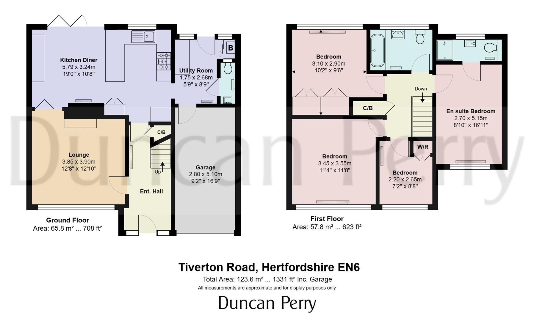41, Tiverton Road, Herts floorplan