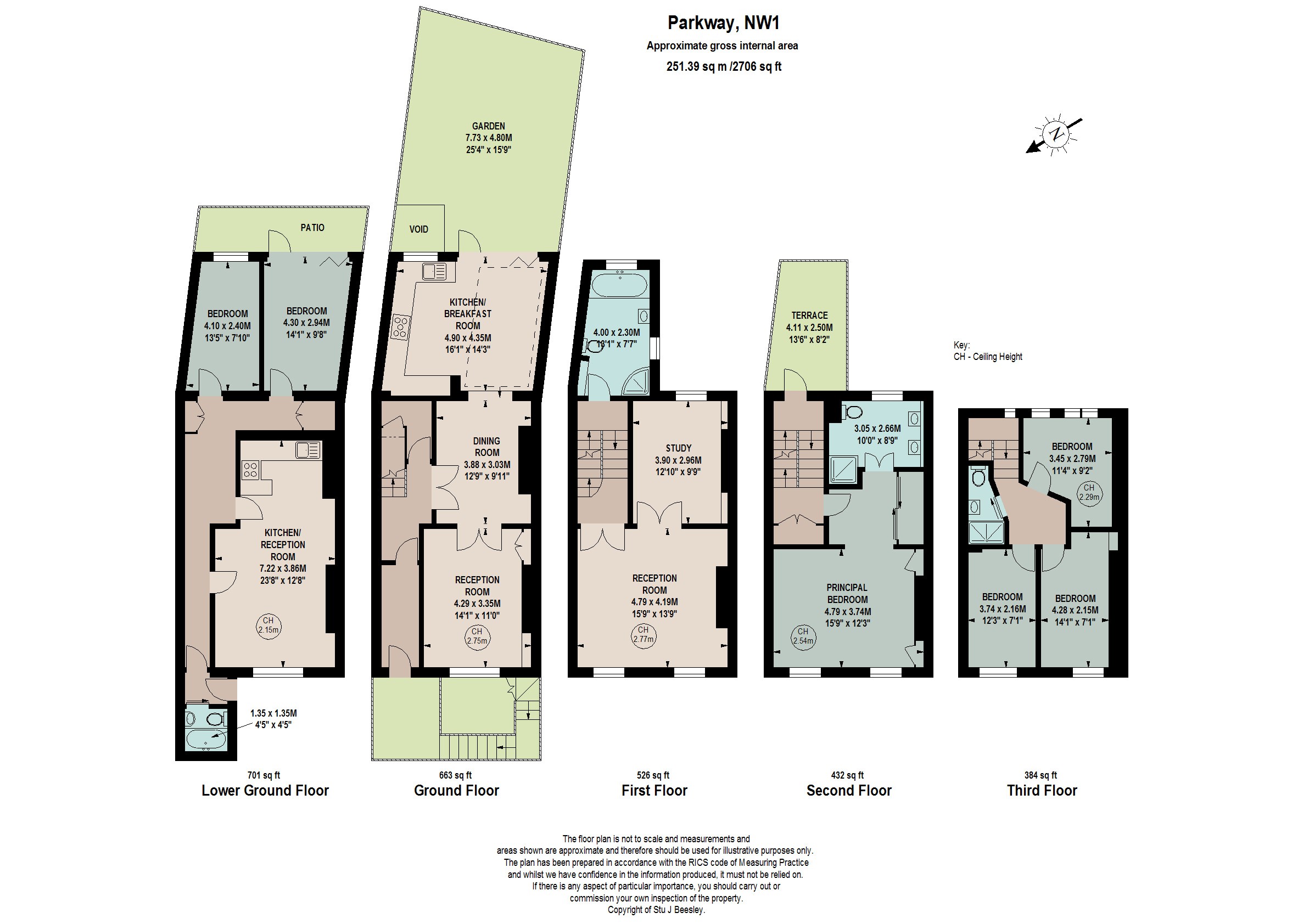 123, Parkway, London floorplan