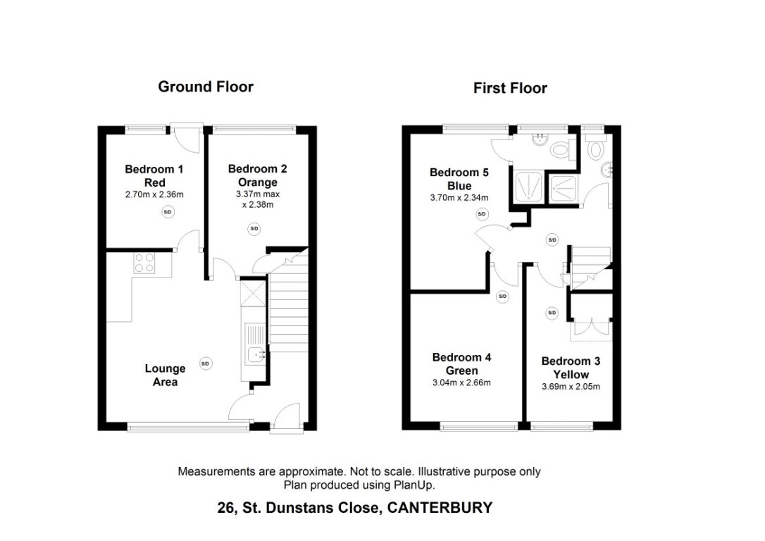 26, St Dunstans Close, Canterbury floorplan