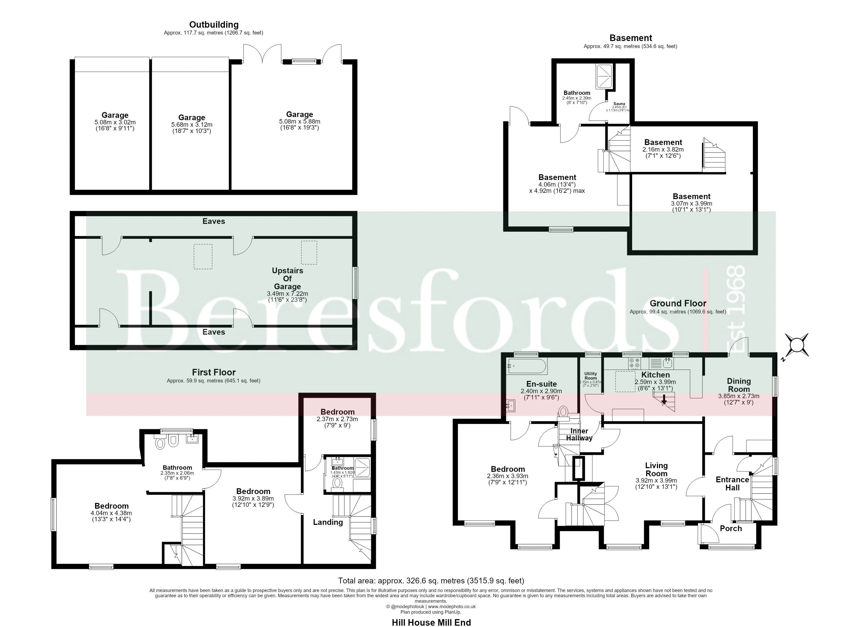 Hill House,, Mill End, Southminster floorplan