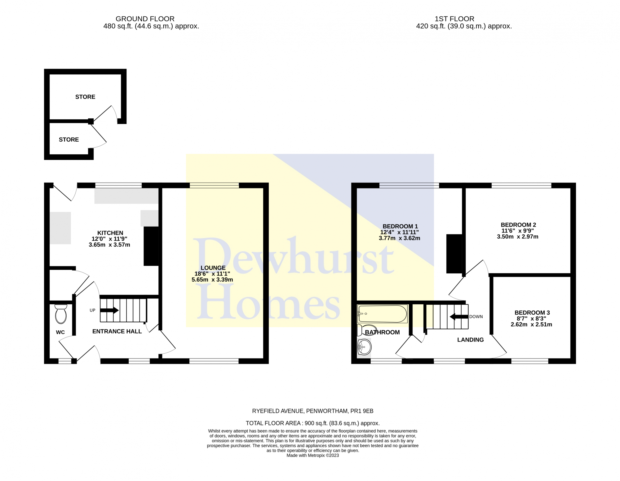 Ryefield Avenue, Penwortham PR1, 3 bedroom semidetached house for sale