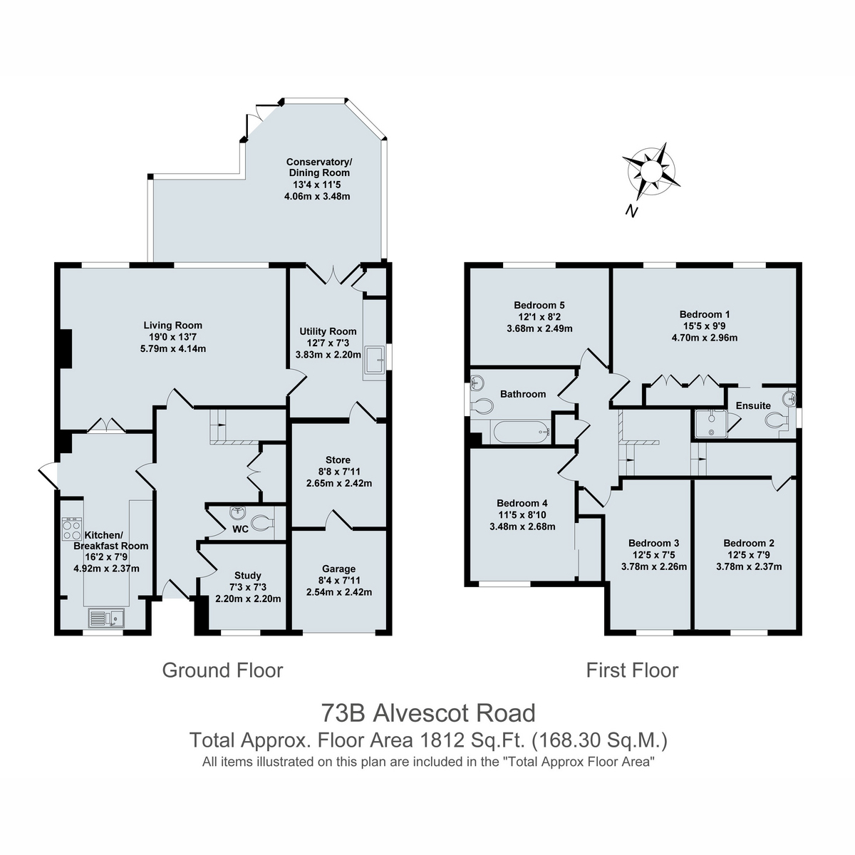 73b, Alvescot Road, Carterton floorplan
