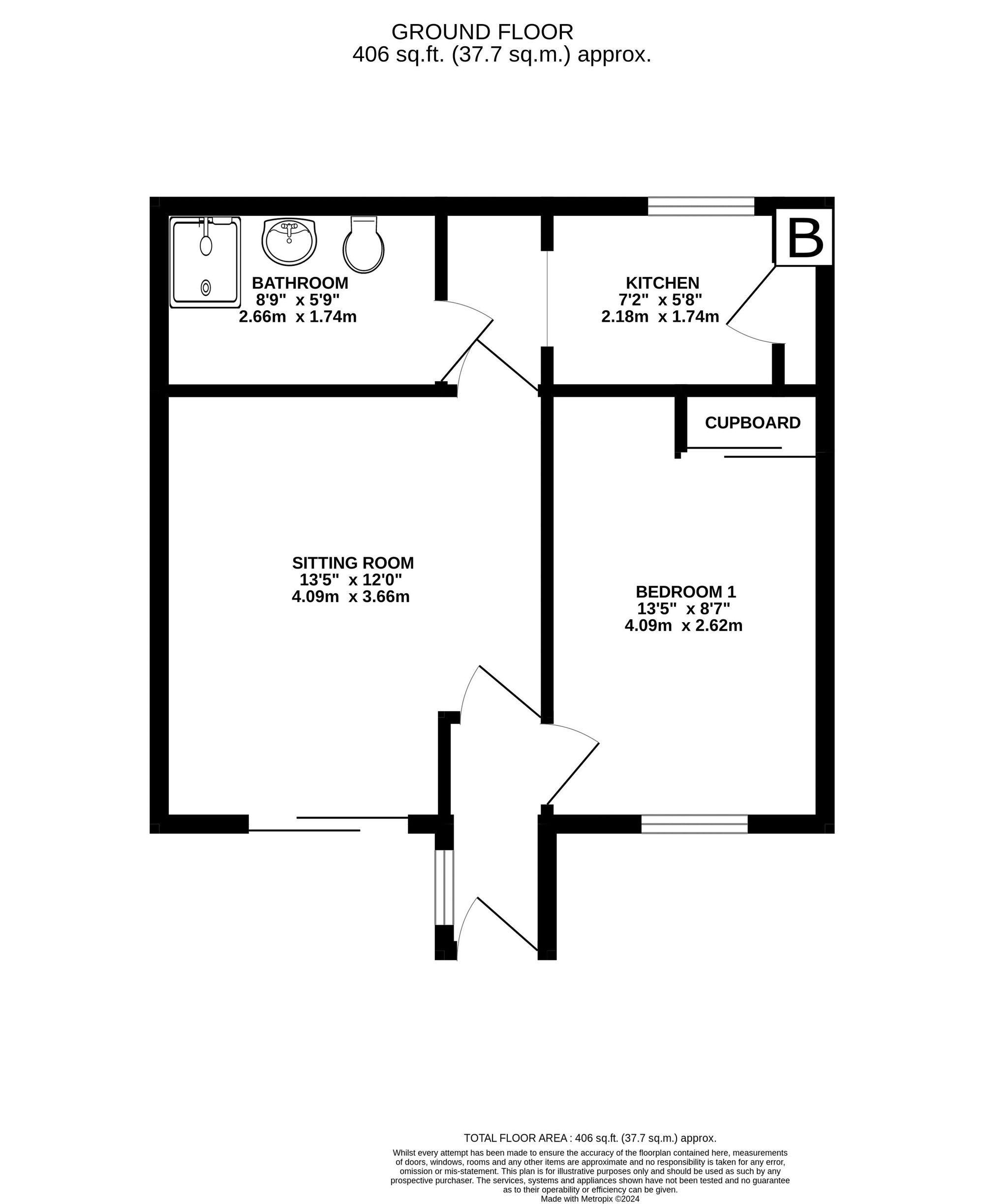 Flat 18, Hucclecote Mews, Gloucester floorplan
