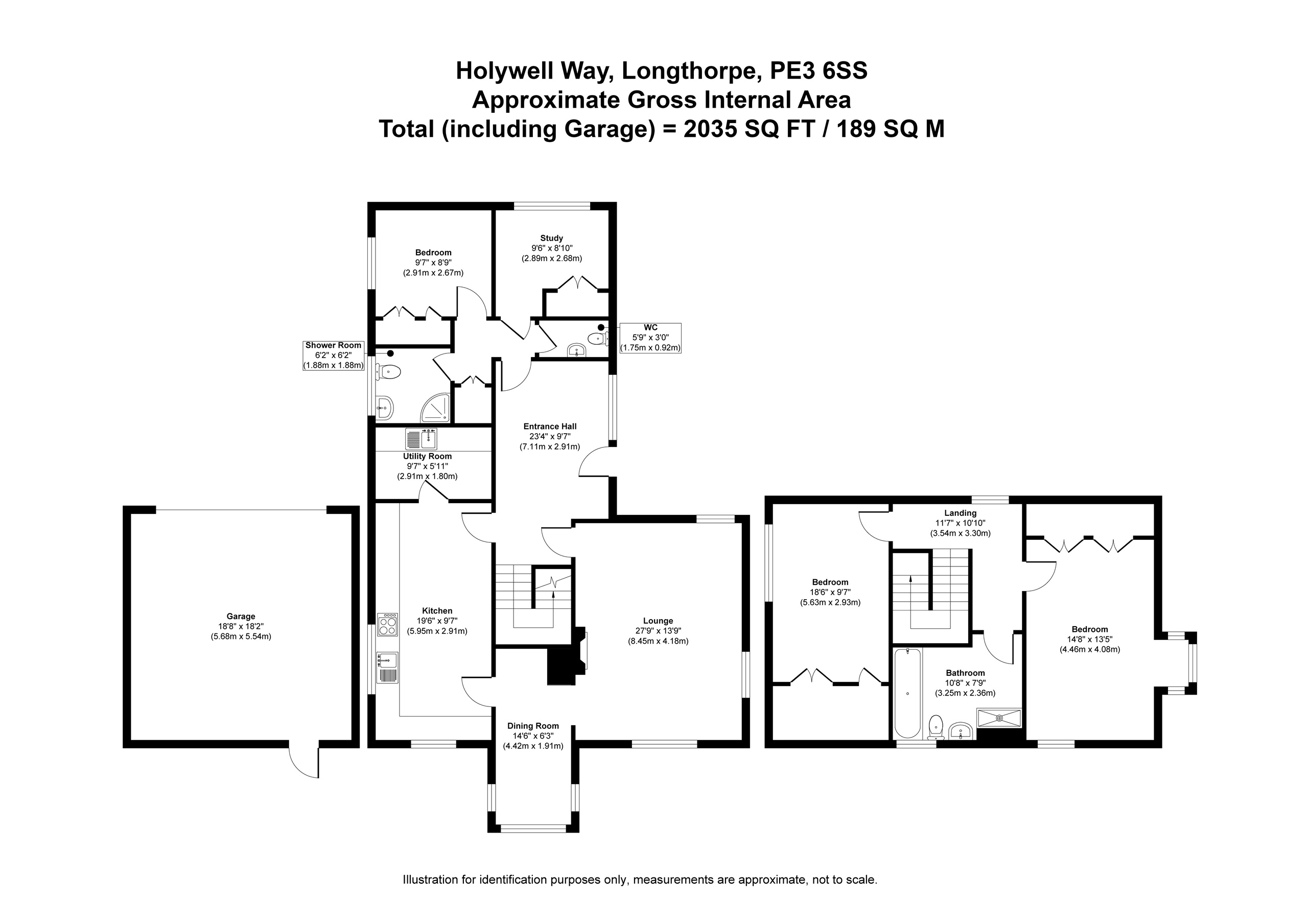 79, Holywell Way, Peterborough floorplan
