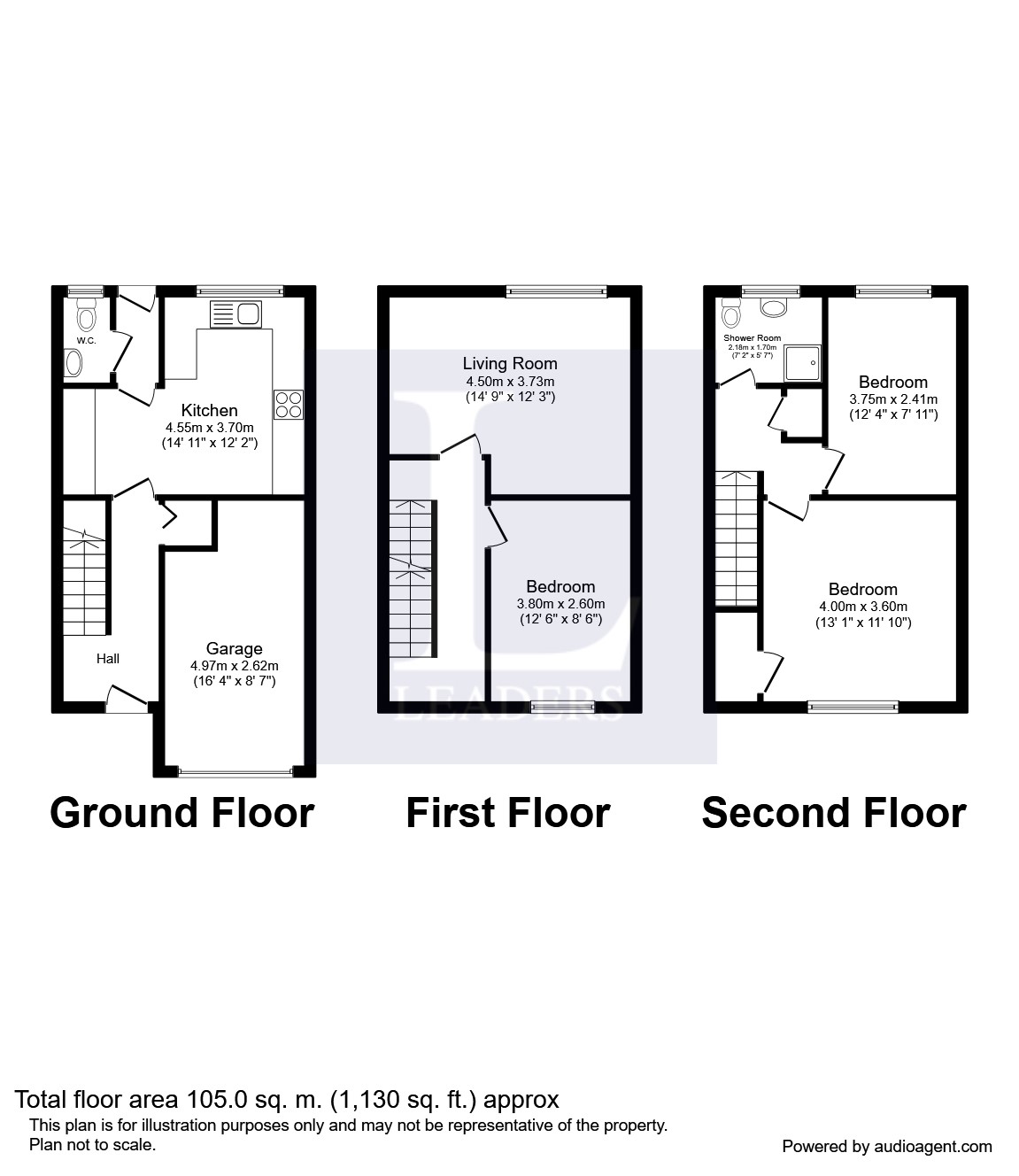 3 Bedrooms Terraced house to rent in Cobbetts Close, Horsell, Woking GU21