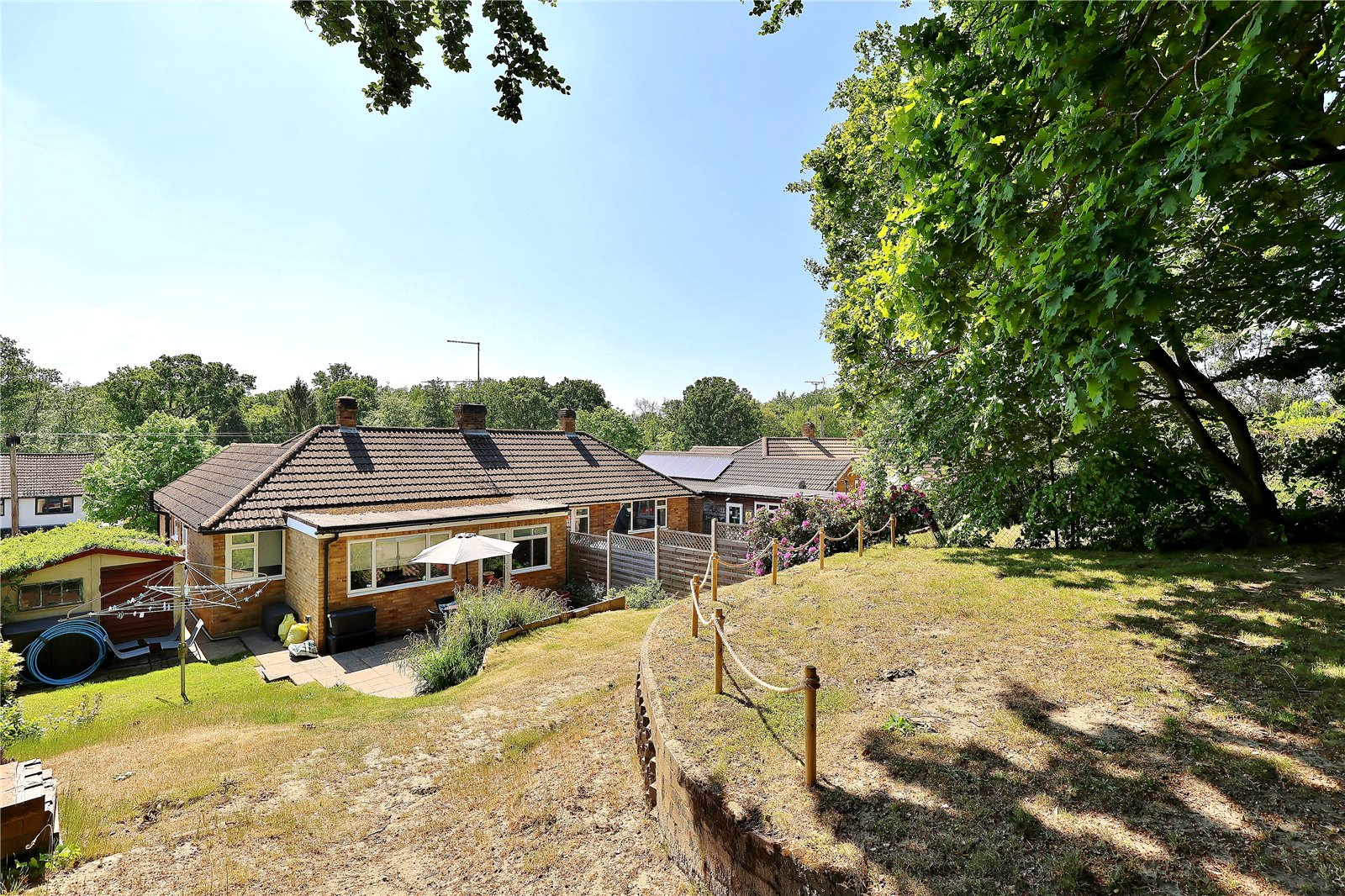 3-bed bungalow on Hermitage Woods Crescent, St Johns, Woking, Surrey GU21, £475,000