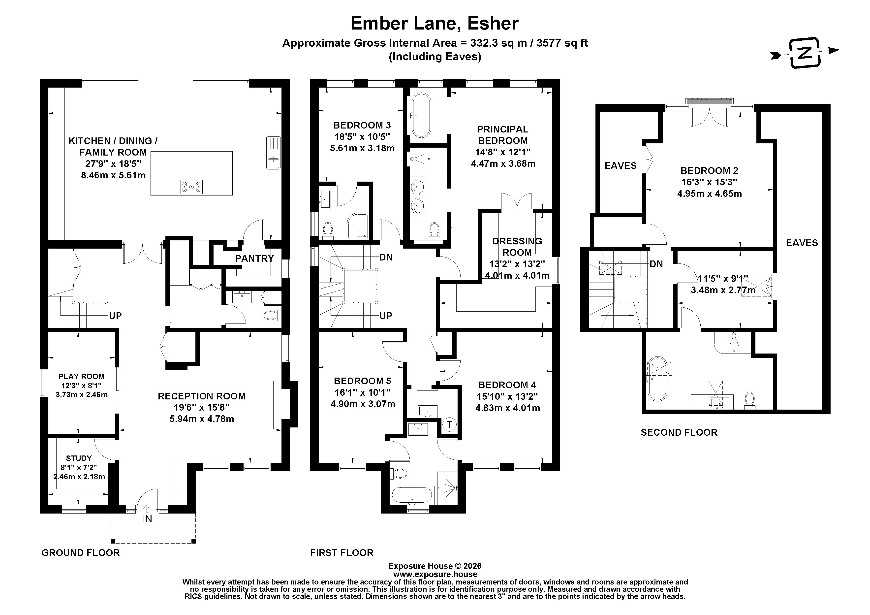 37, Ember Lane, Surrey floorplan