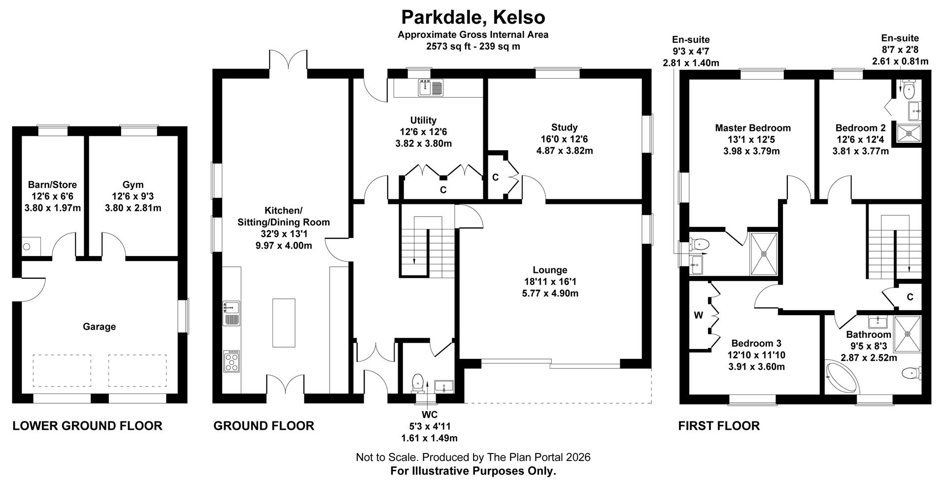 Parkdale, Croft Park, Kelso floorplan