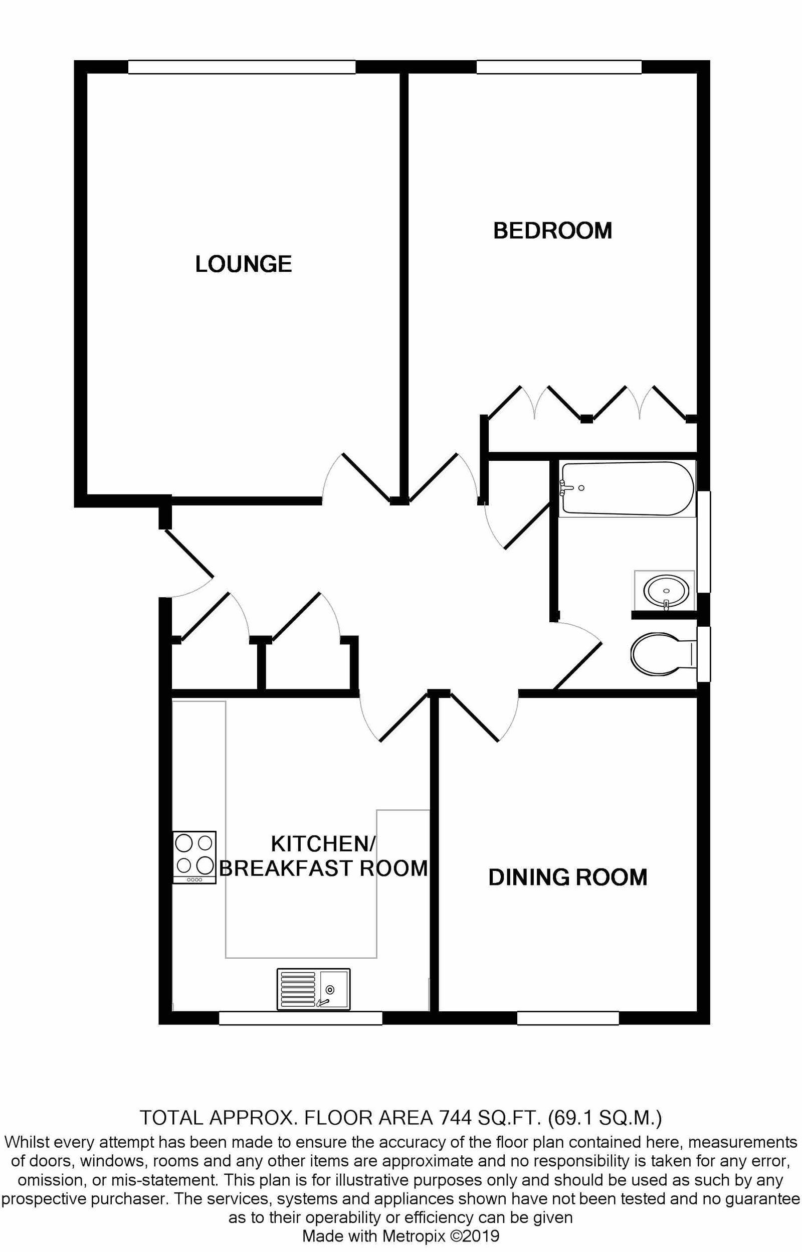 4,6 Pentgrove Court, Stevenstone Road, Exmouth floorplan
