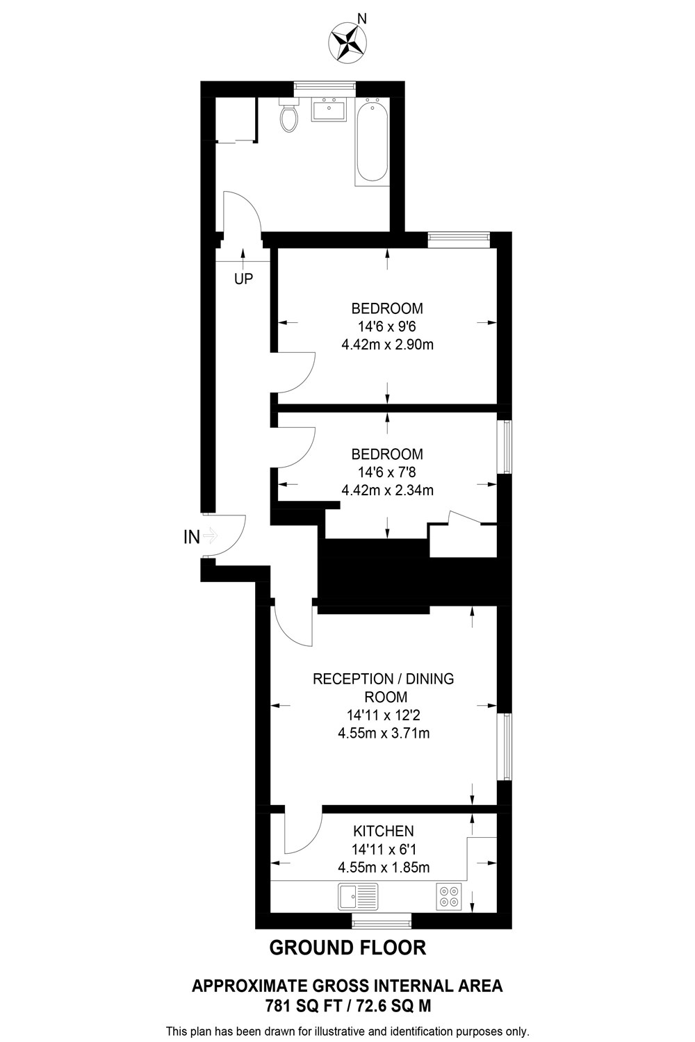 2, Calcot Place, Low Lane, Reading floorplan