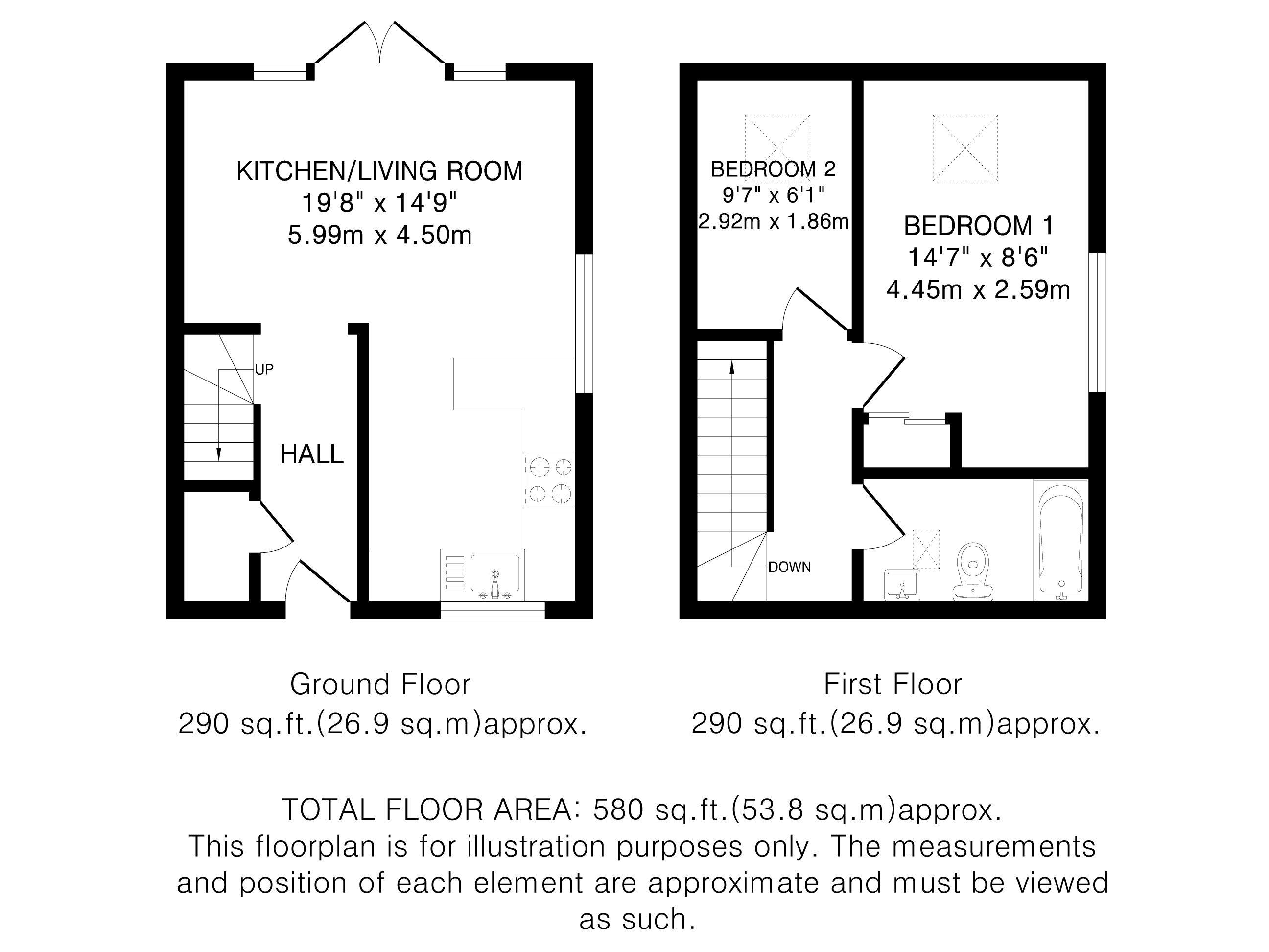 24, Old School Close, Hitchin floorplan