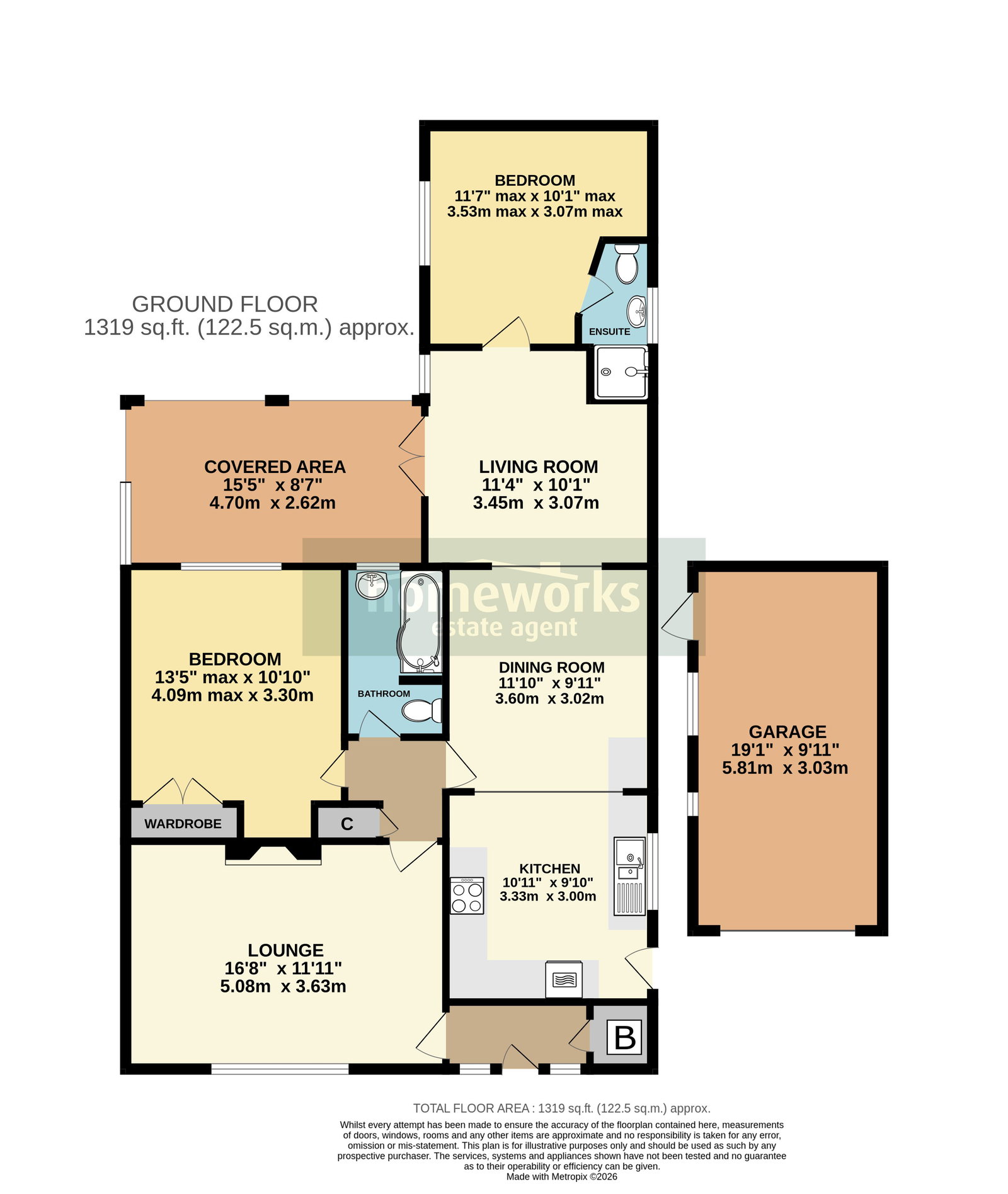 3, Highfield Road, Dereham floorplan