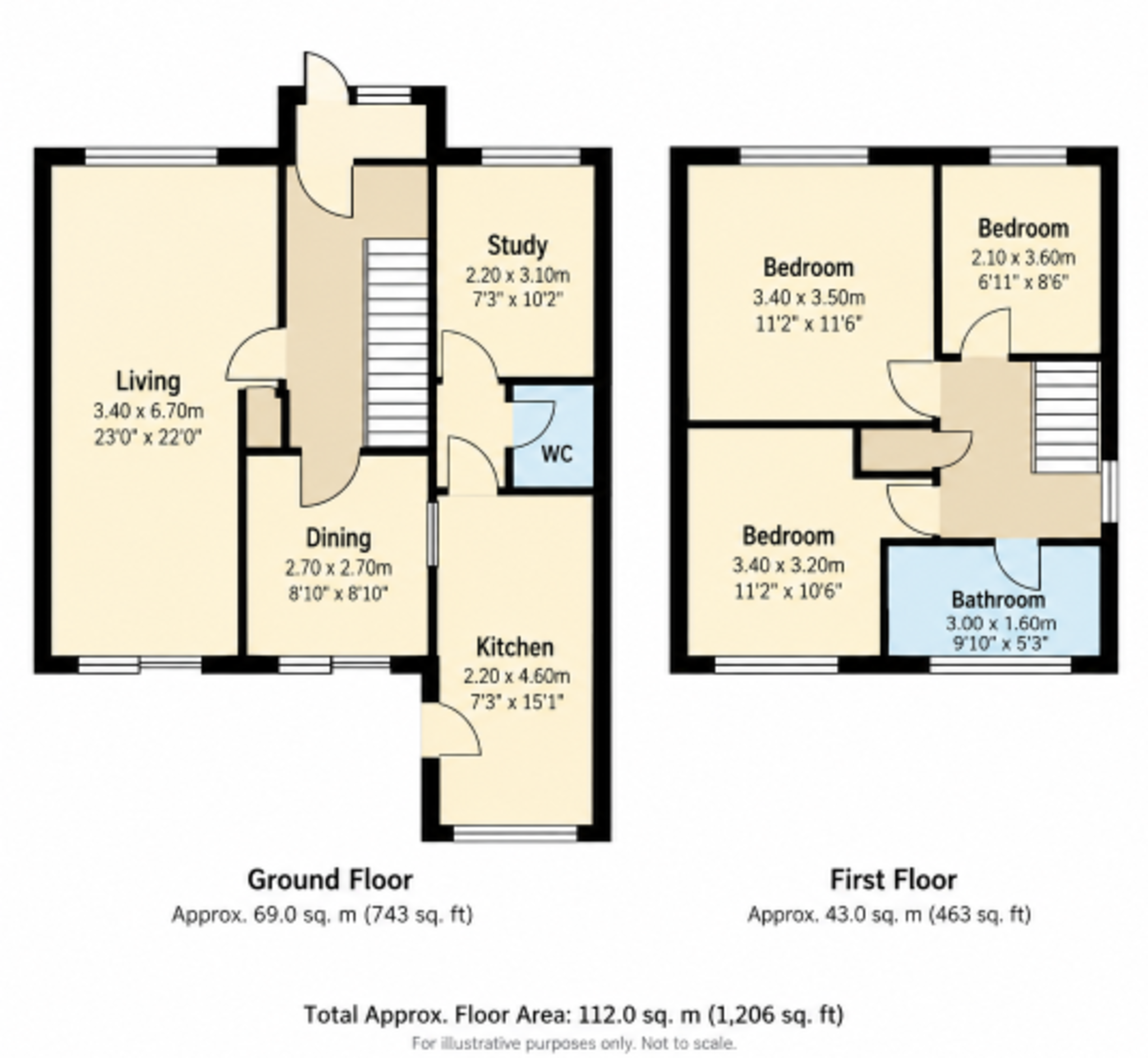 98 Ridgeway, Sherborne floorplan