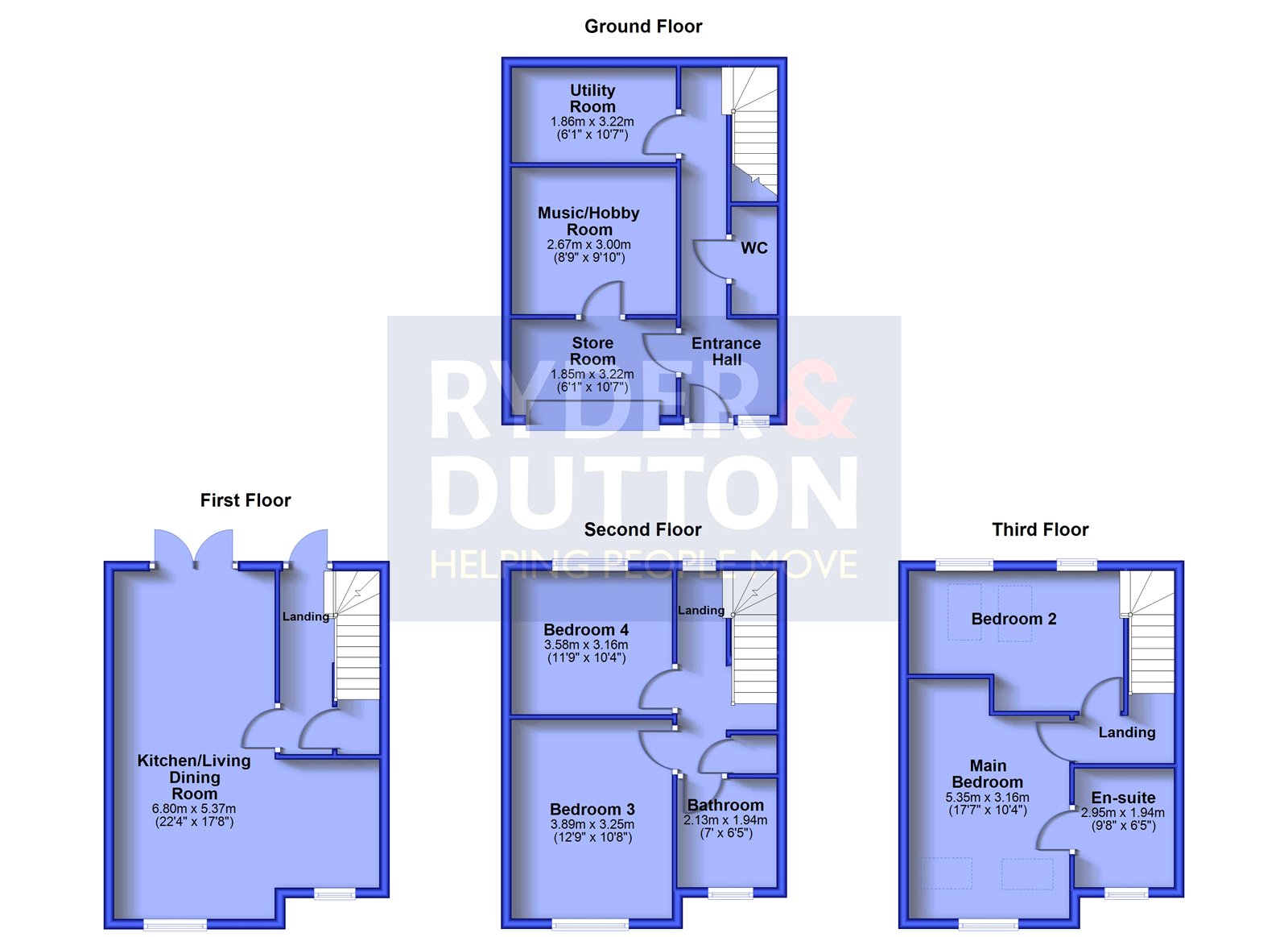 64, Meadow Lane, Huddersfield floorplan