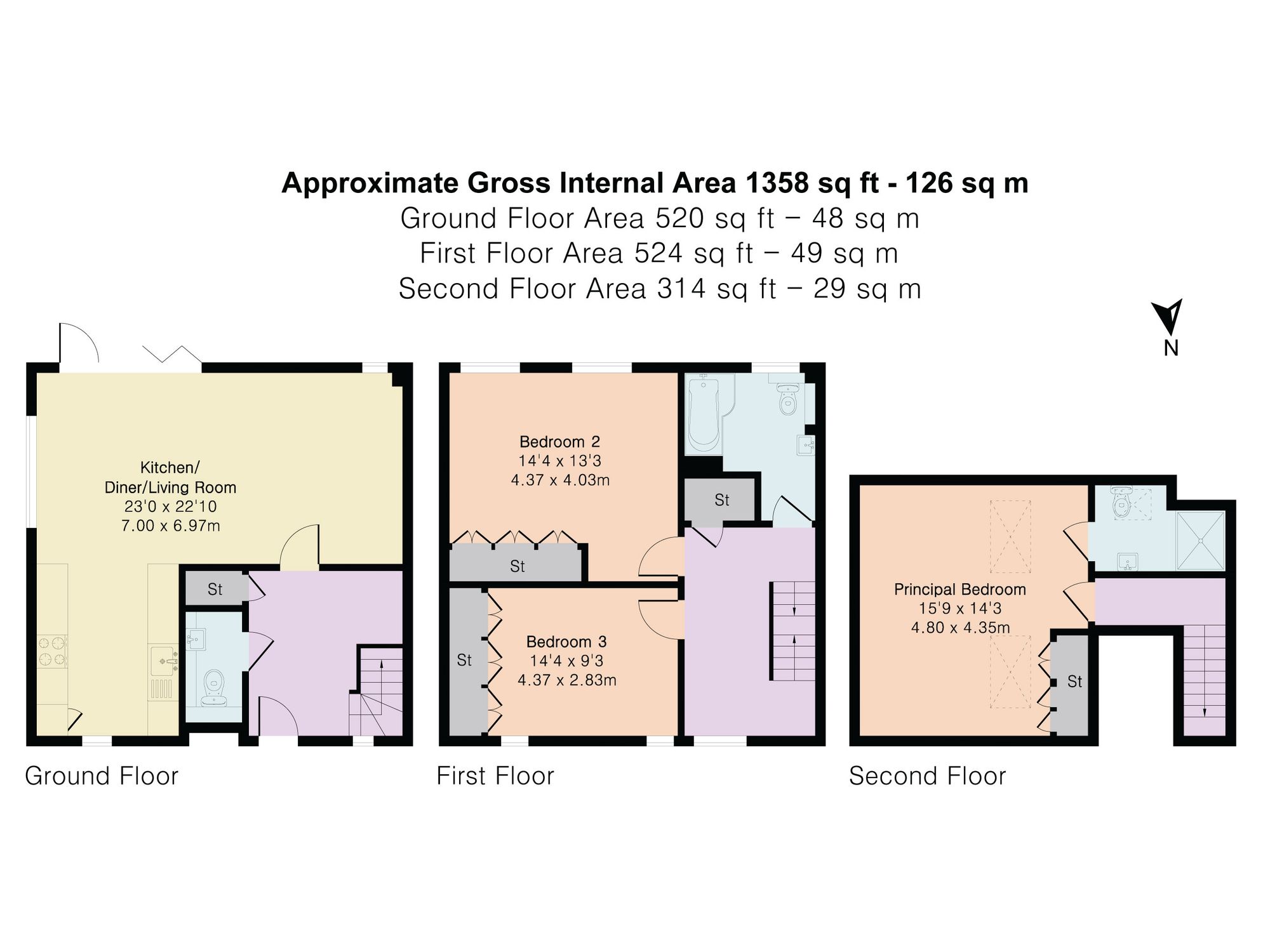 3 The Kilns, Royston floorplan