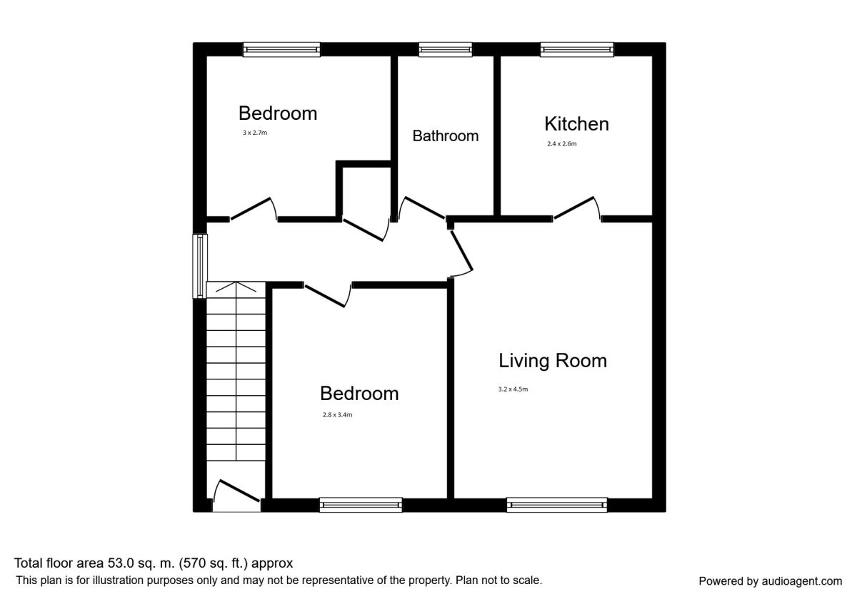 2 Bedrooms Flat for sale in Glen View Court, Gorebridge EH23