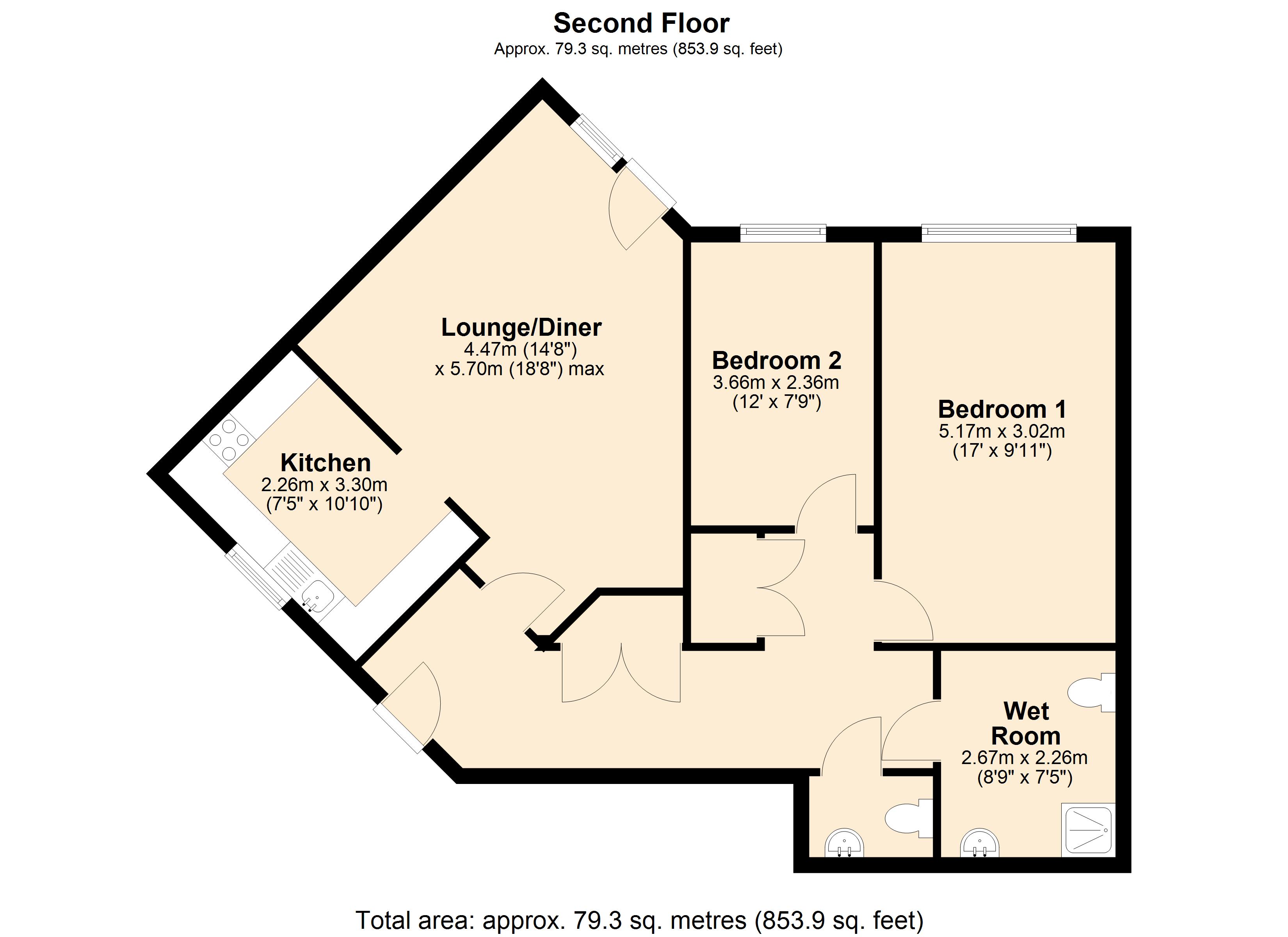 33, Florence Court, Wiltshire floorplan