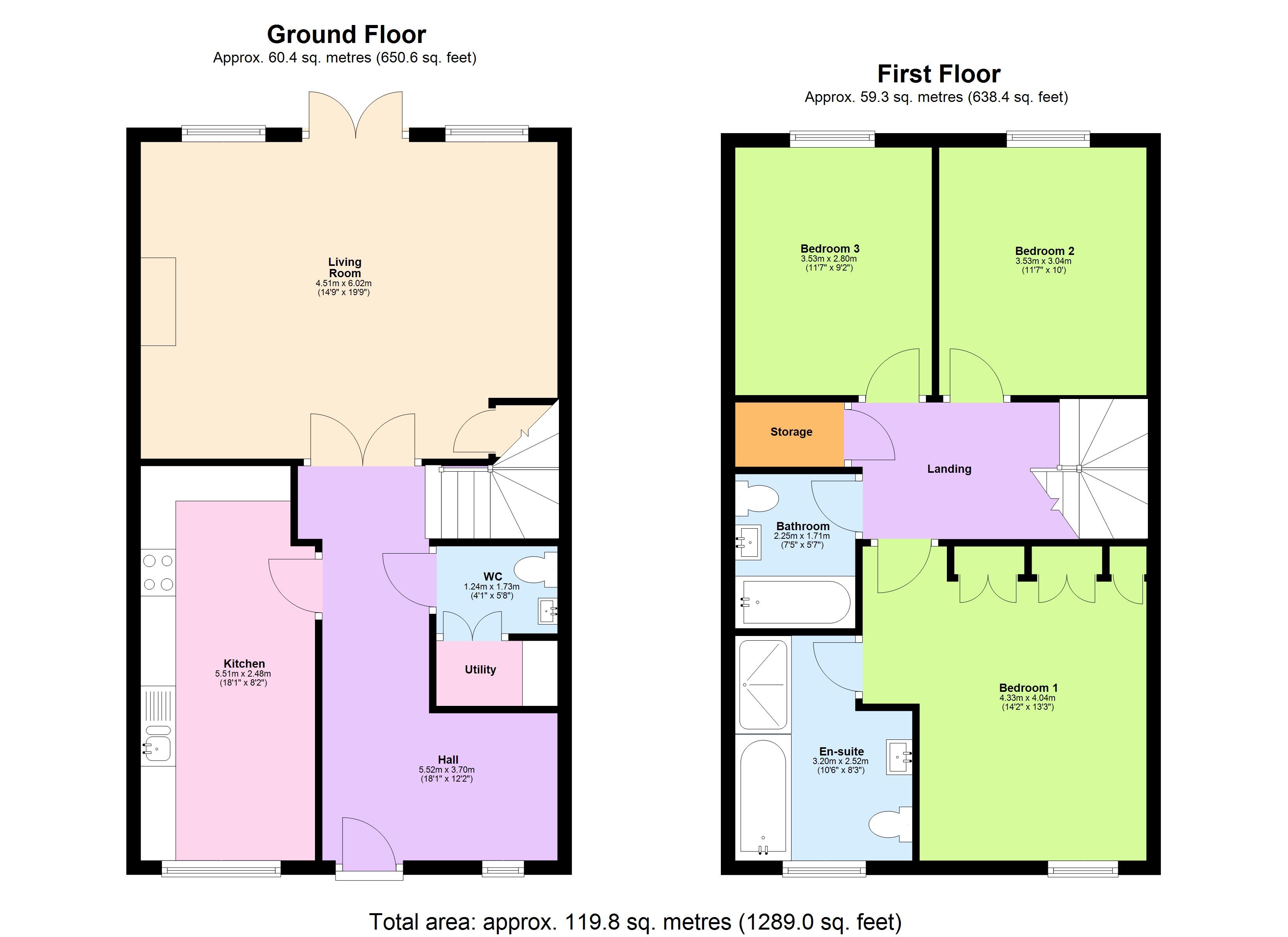 19, Middle Down, Watford floorplan