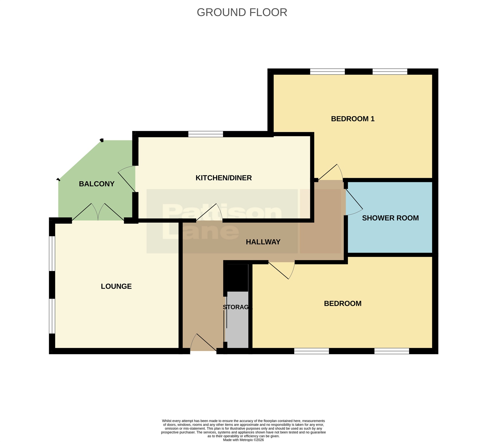 15, Harris Road, Corby floorplan