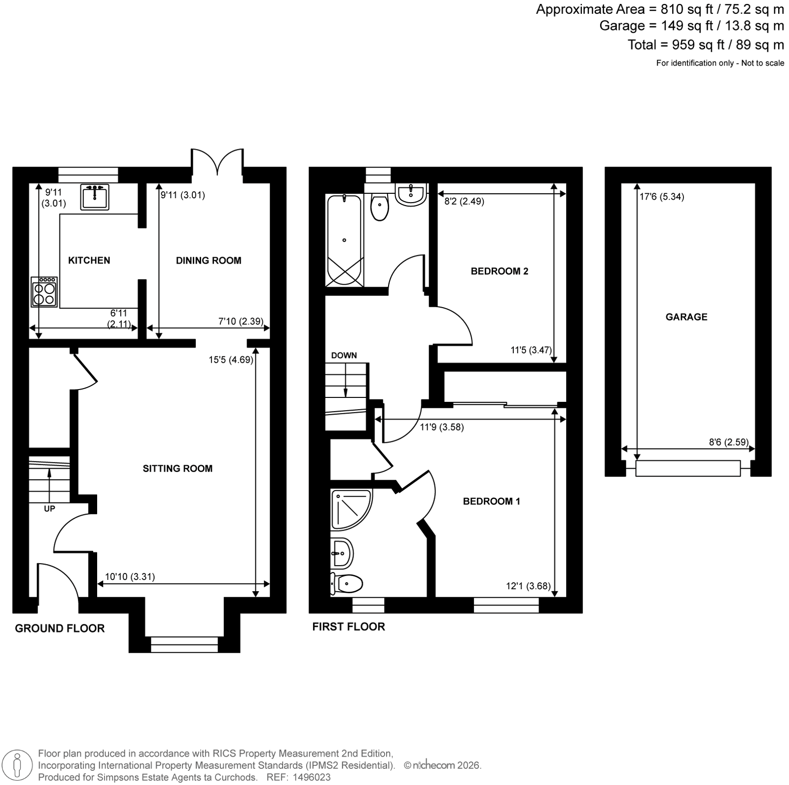 26, Warwick Deeping, Ottershaw floorplan